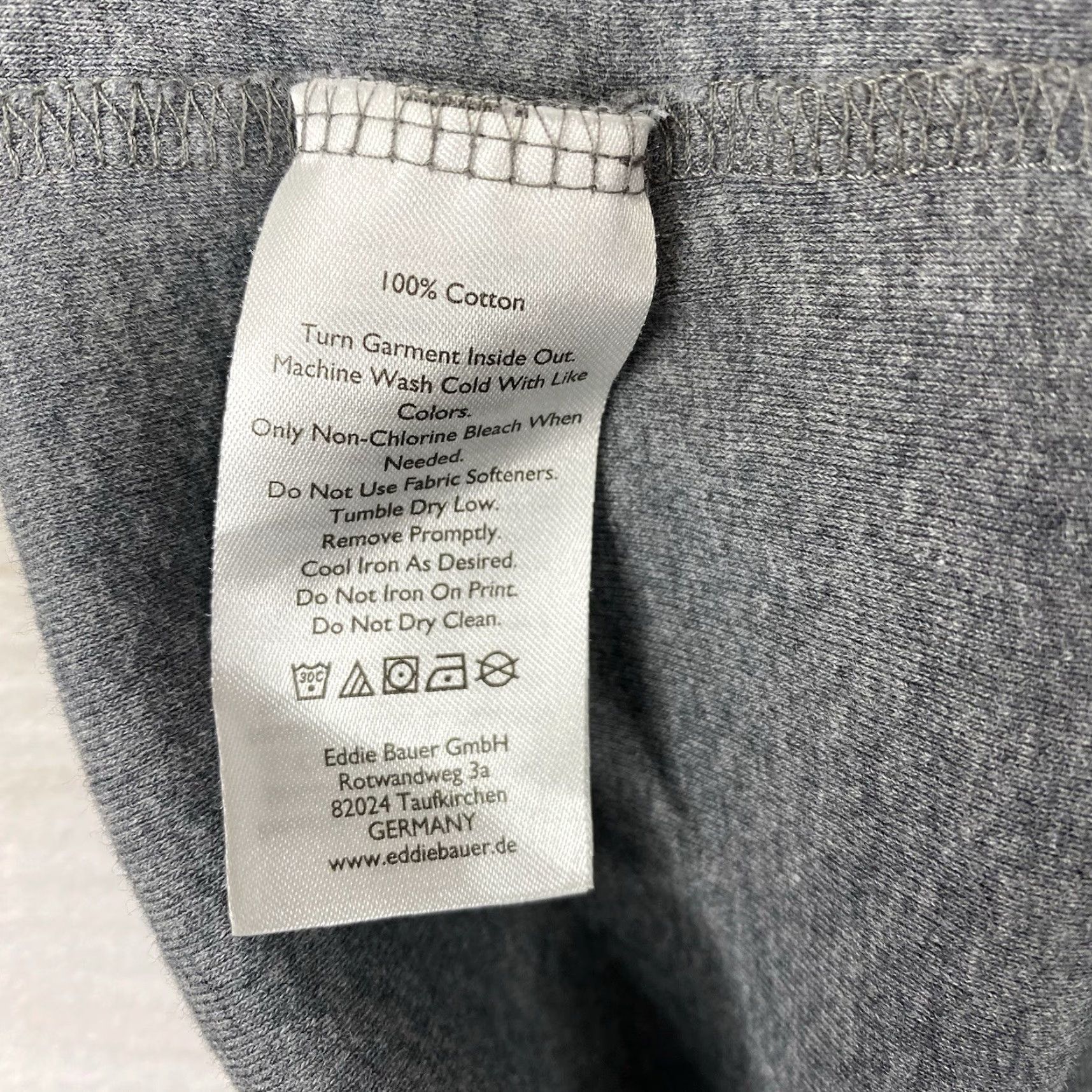 Eddie Bauer Eddie Bauer T-Shirt Womens XL Gray 100% Cotton Solid Short Sleeve Crew Neck Tops - Regular Size XL / US 12-14 / IT 48-50 - 6 Thumbnail
