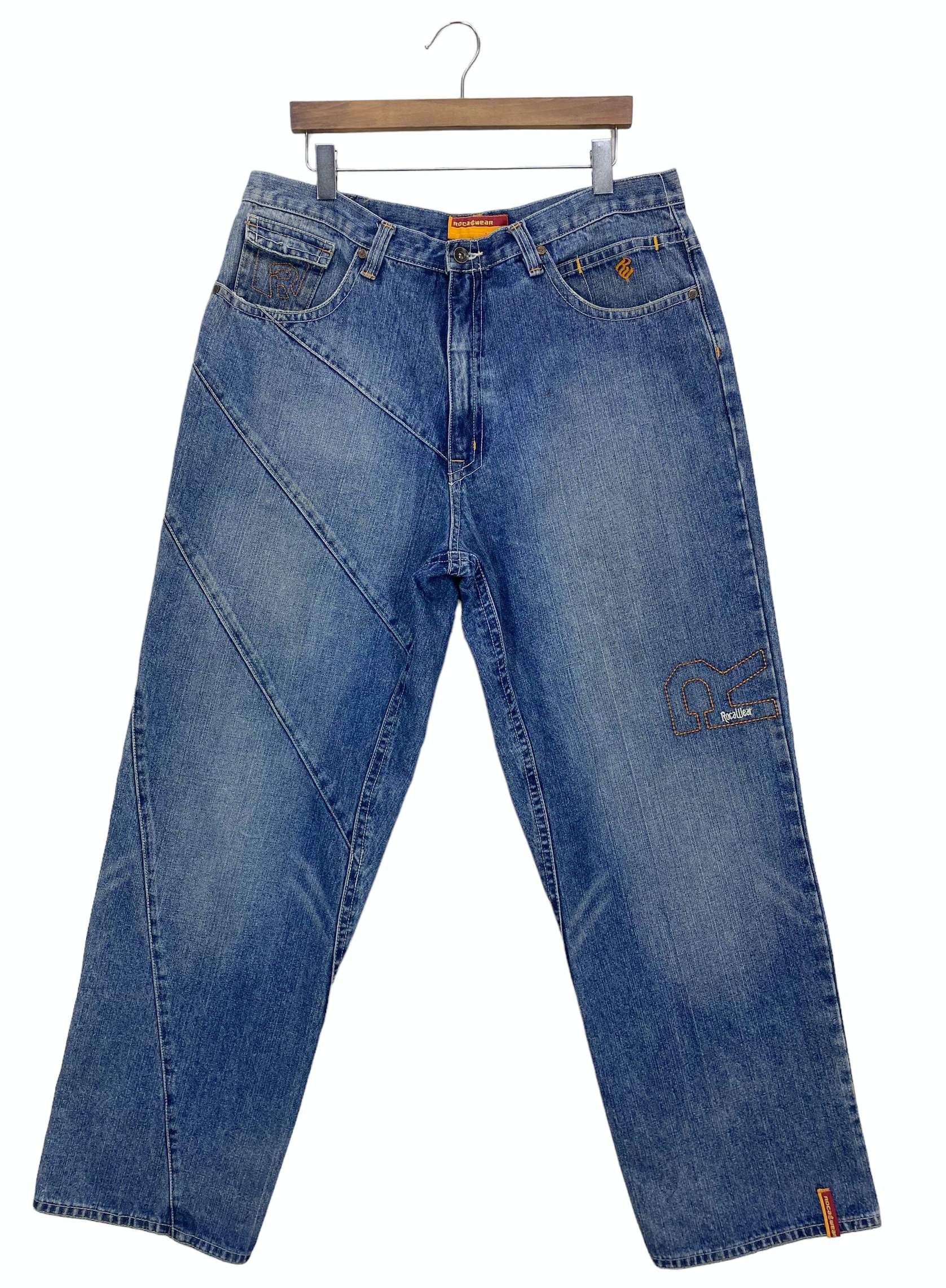 Rocawear Rocawear Baggy Jeans Hip Hop Jay Z Medium Wash Men Jeans Size US 36 / EU 52 - 1 Thumbnail
