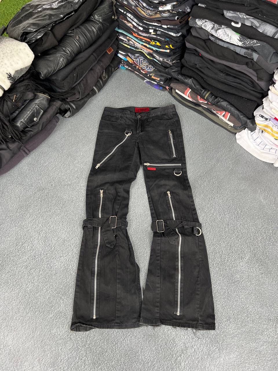 Tripp NYC tripp nyc vintage flared gothic vibe multi zip womans pants Size 29" - 1 Thumbnail