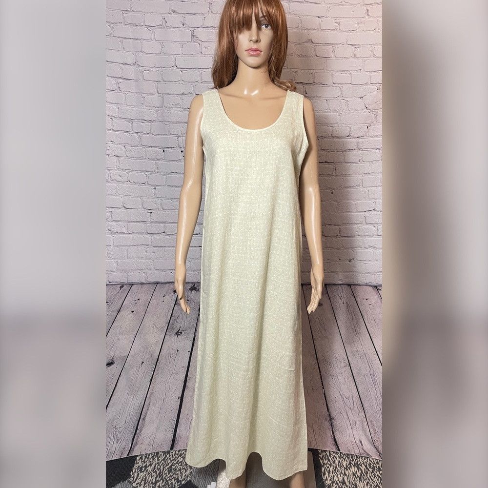 Chicos New Chico's Design Linen Sleeveless Maxi Dress Size 0 US S Size S / US 4 / IT 40 - 1 Thumbnail