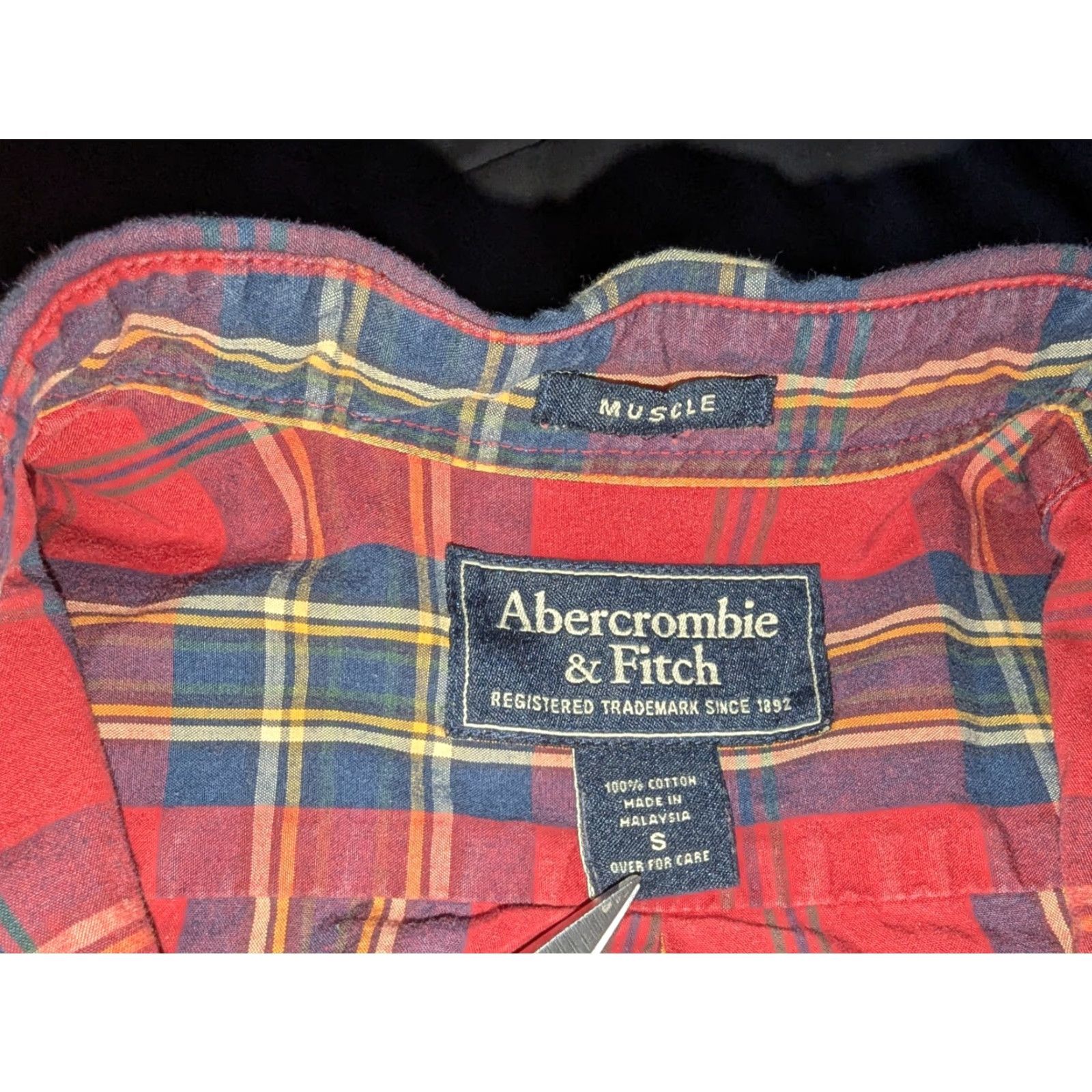 Abercrombie & Fitch Abercrombie & Fitch Shirt Mens S Plaid Button-Up Long Sleeve Casual Classic Colorful Preppy Size US S / EU 44-46 / 1 - 3 Thumbnail