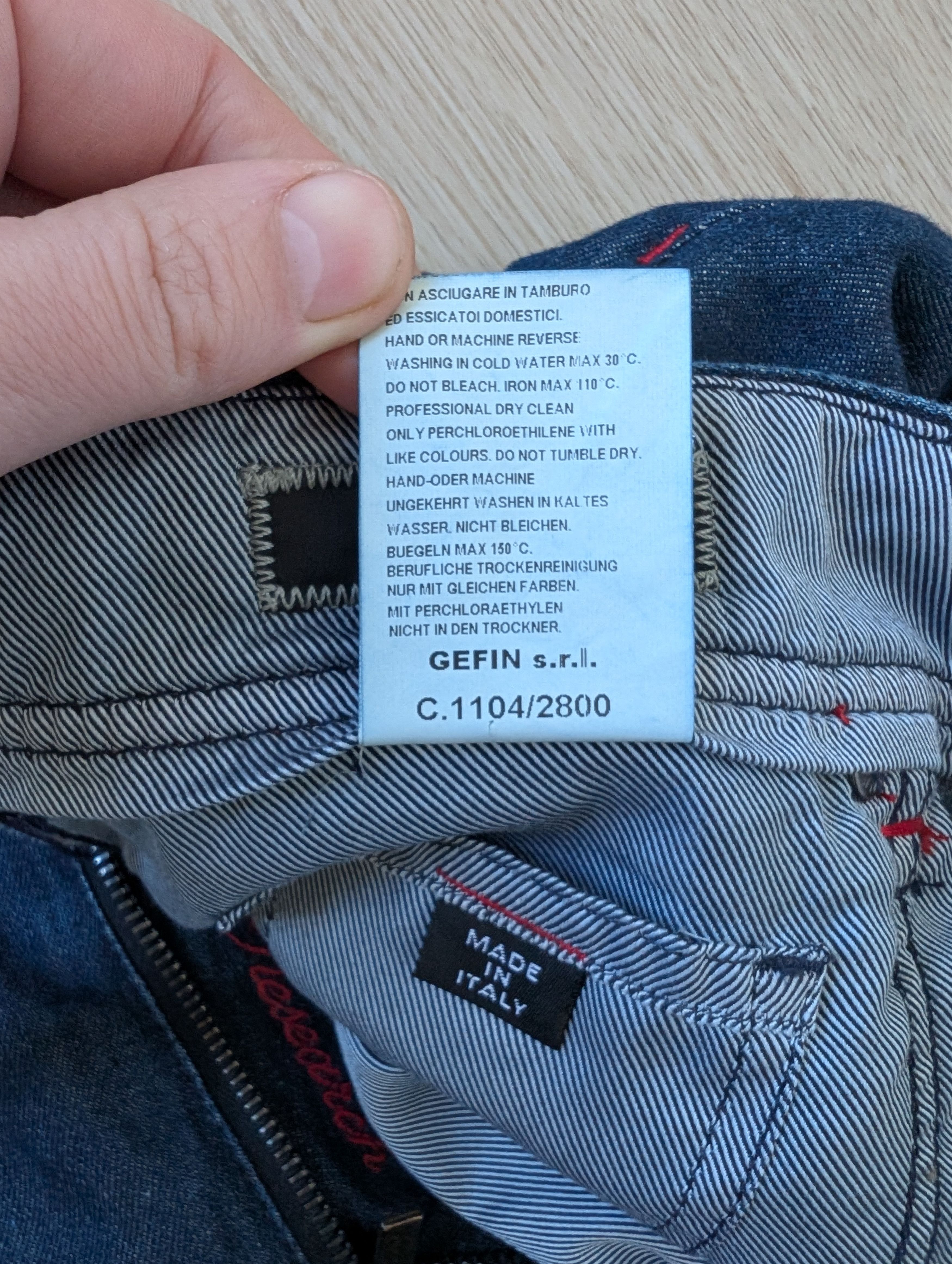 Cortigiani Cortigiani Luxury Handmade In Italy Blue Cotton Linen Jeans Size US 32 / EU 48 - 9 Thumbnail