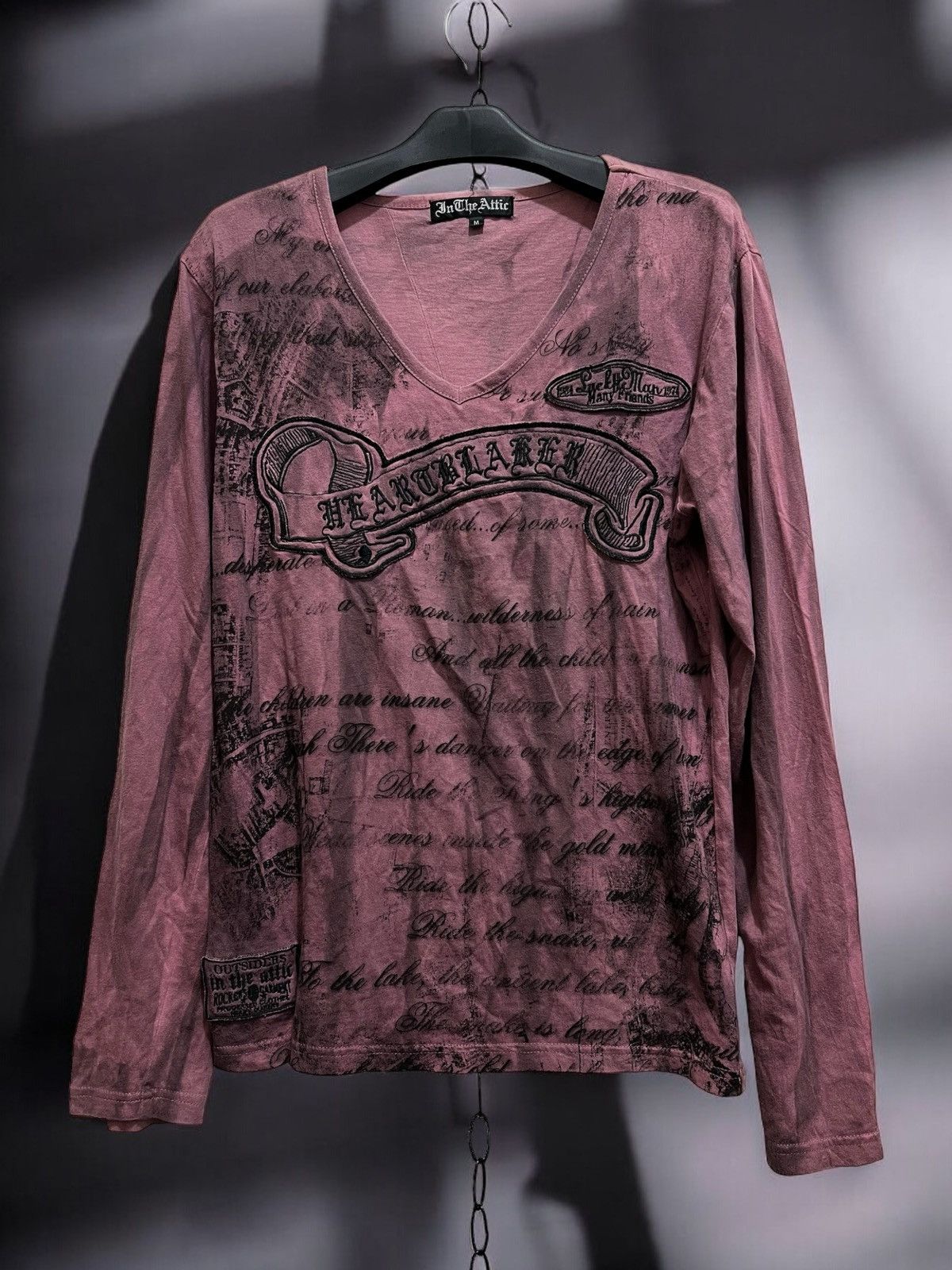 If Six Was Nine × In The Attic × Le Grande Bleu (L.G.B.) In the attic poem Longsleeve tee Size US M / EU 48-50 / 2 - 1 Thumbnail