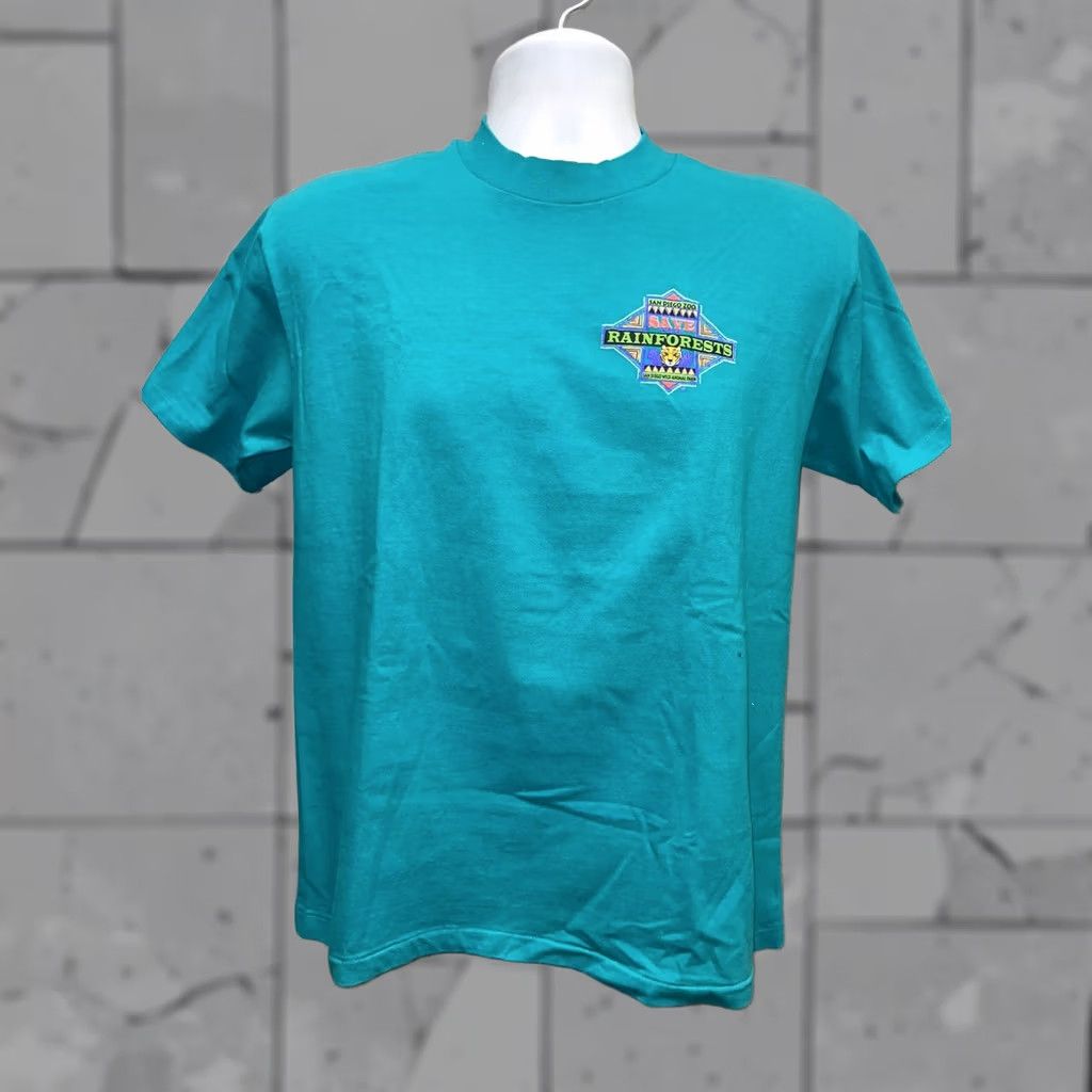 Hanes Hanes Beefy Adult M USA T-Shirt Blue Graphic Men M San Diego Zoo USA Shirt Mens Blue Size US M / EU 48-50 / 2 - 1 Thumbnail