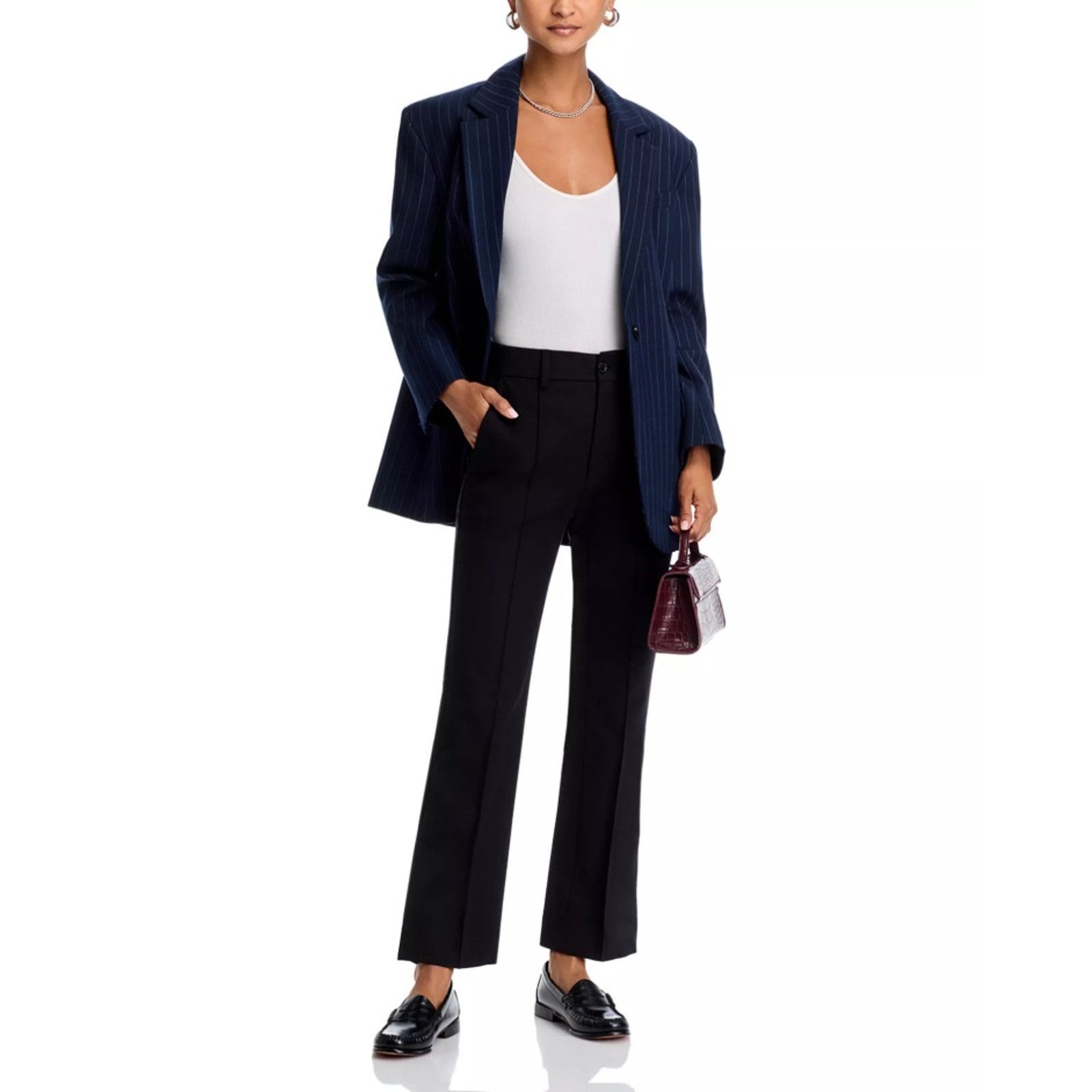 Frame Frame Women Black Cotton Twill Crop Flare Trouser Size US 6 Size 28" / US 6 / IT 42 - 5 Thumbnail