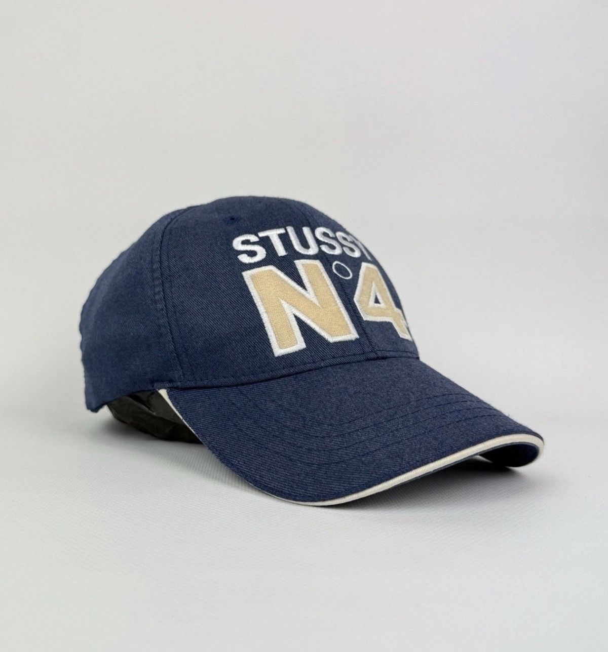 Stussy Vintage Stussy #4 Hats Cap Blue Rare Top Logo Skateboarding Size ONE SIZE - 3 Thumbnail