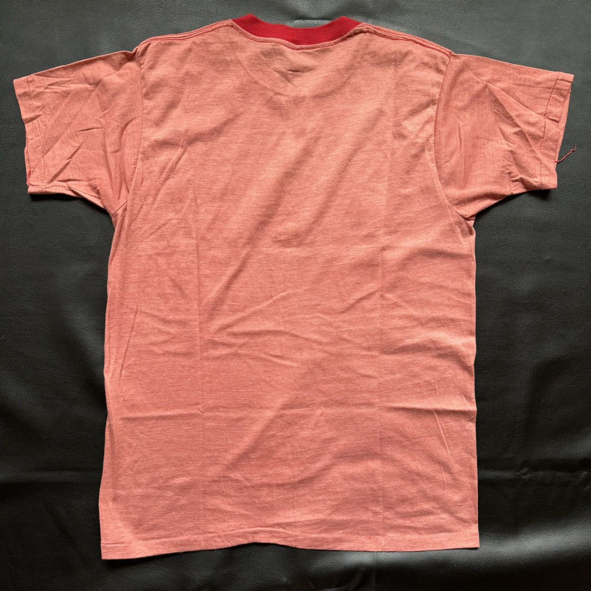 Vintage 1970s Where the Devil is Romance? Hot Stuff Slim Fit Ringer Size US M / EU 48-50 / 2 - 4 Thumbnail
