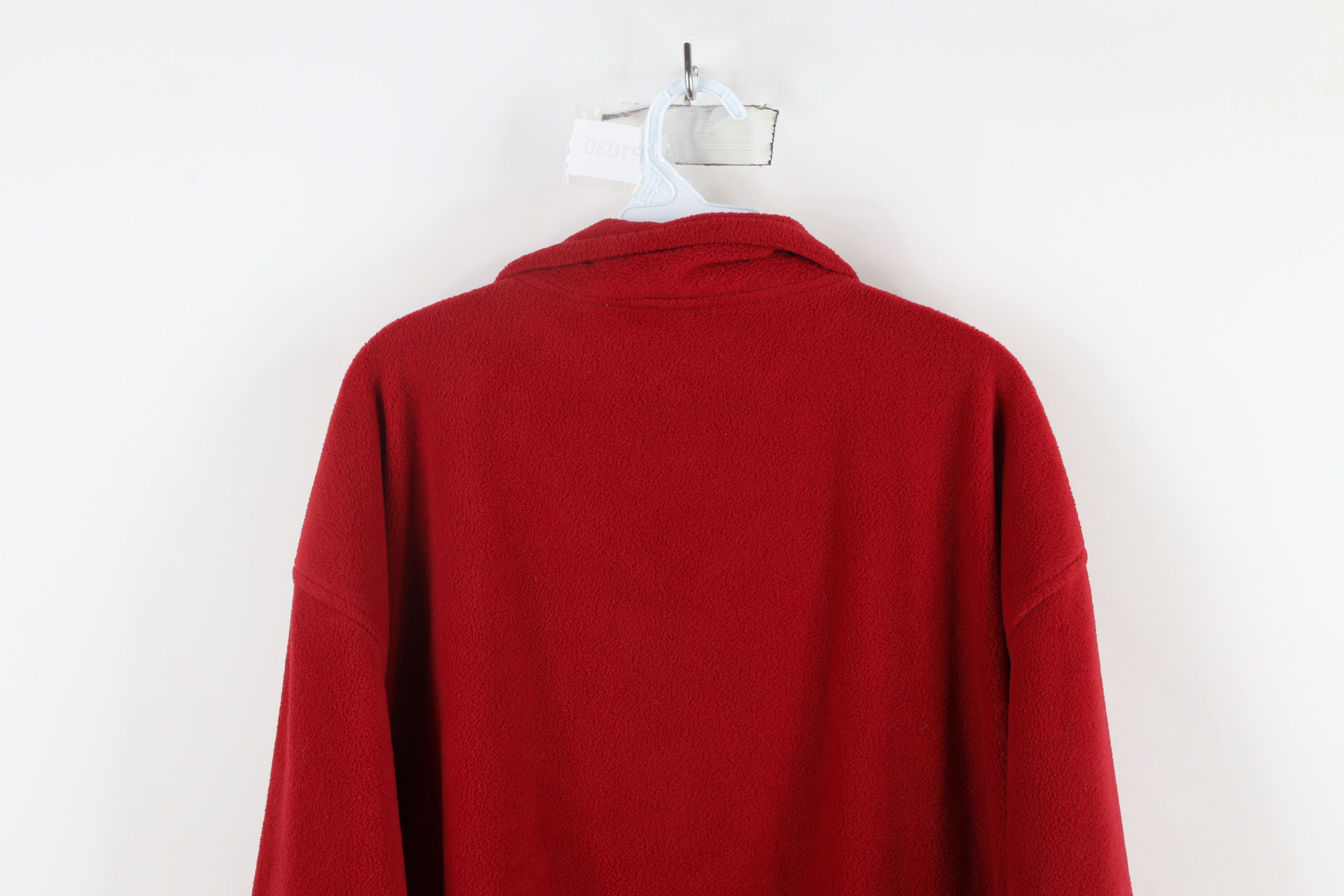 Vintage Vintage 90s Ohio State University Half Zip Fleece Sweater Size US XL / EU 56 / 4 - 11 Thumbnail