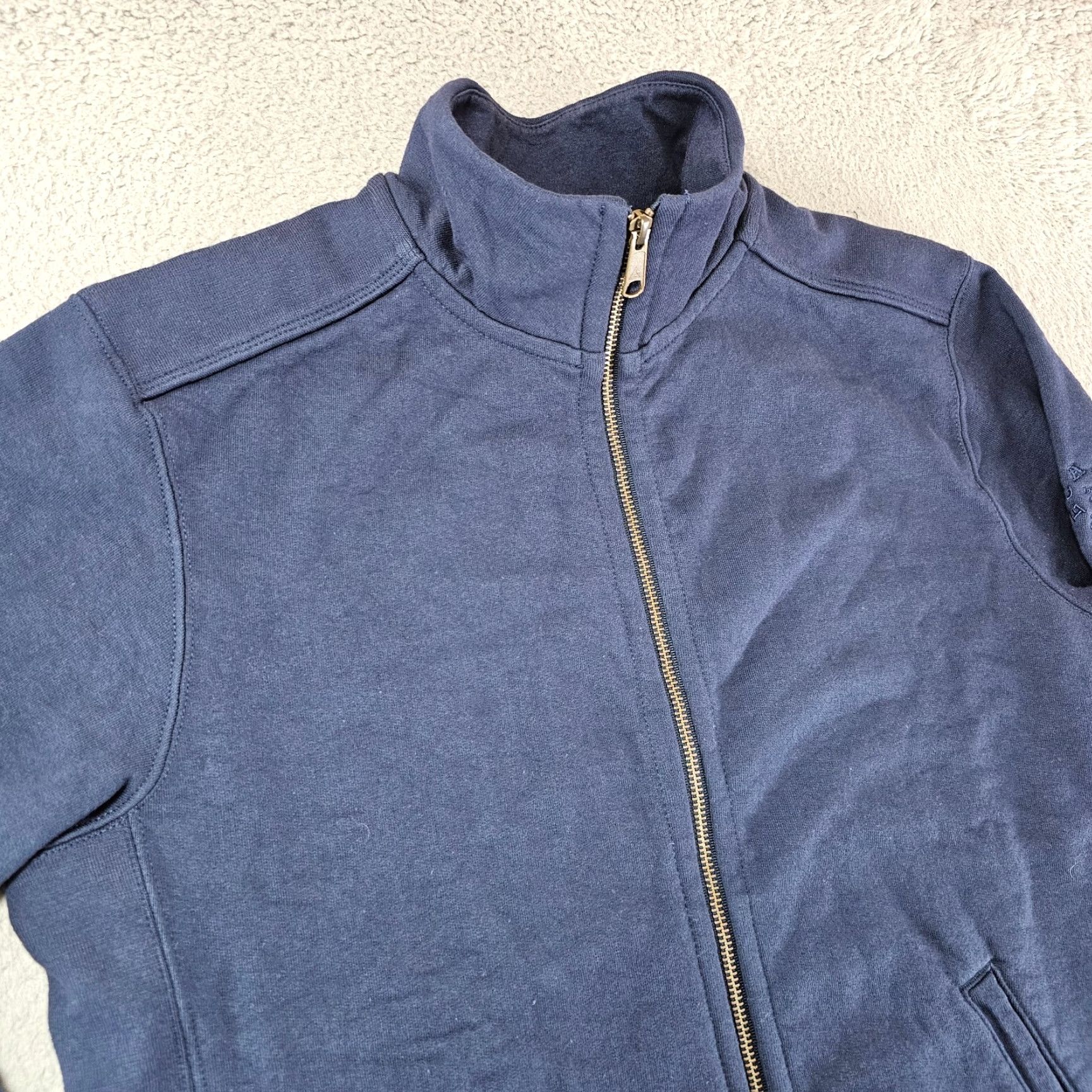 Vintage VINTAGE American Giant Sweatshirt Mens S Blue Cotton Full Zip Crew Neck? Size US S / EU 44-46 / 1 - 2 Thumbnail