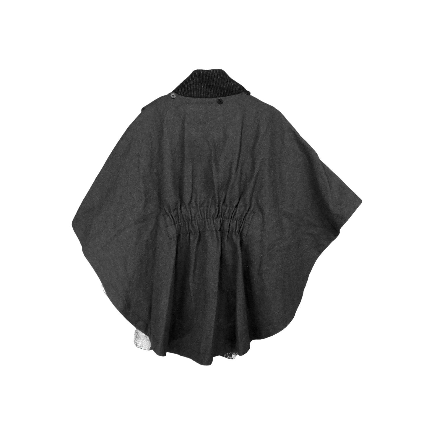 Guess 90'S GUESS PONCHO COAT WOOL BLEND JACKET Size M / US 6-8 / IT 42-44 - 2 Thumbnail