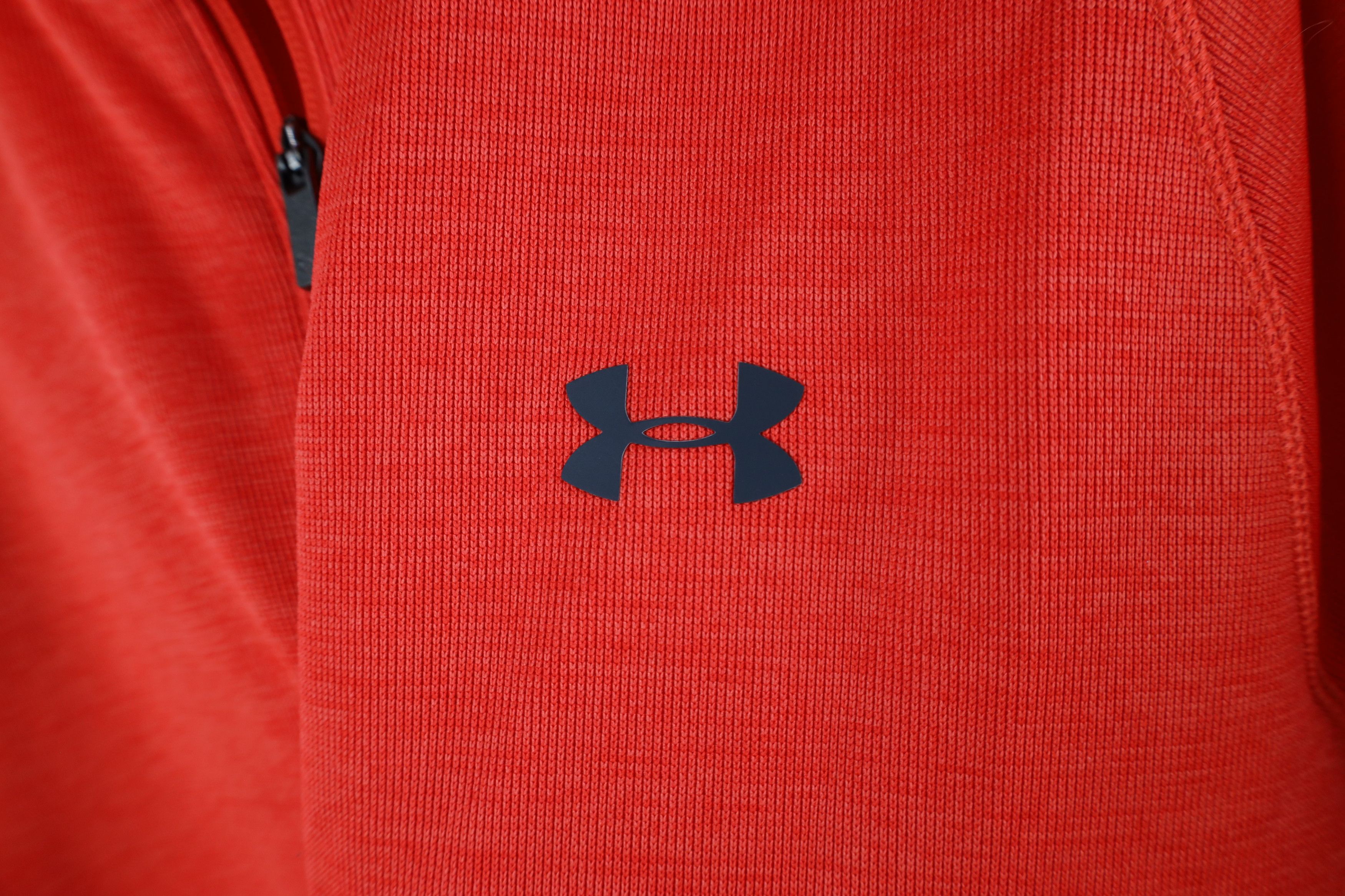 Under Armour × Vintage Under Armour Storm Half Zip Fleece Lined Sweater Orange Size US L / EU 52-54 / 3 - 4 Thumbnail