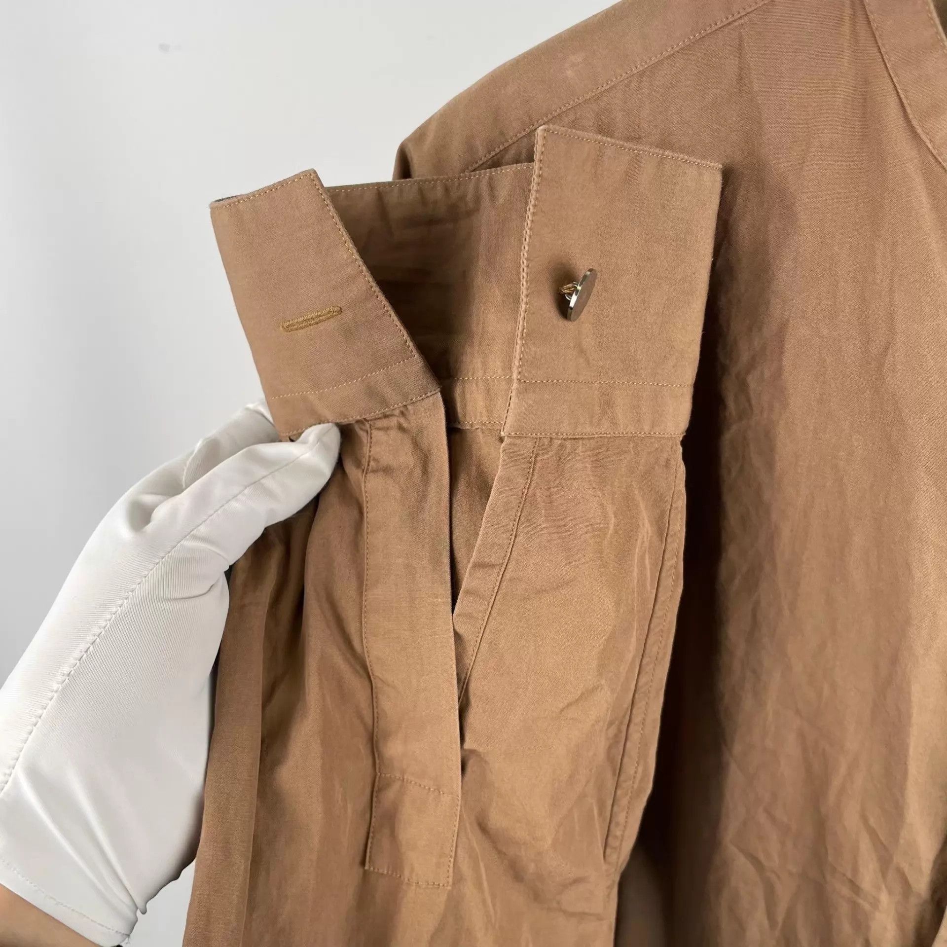 Hermes Hermes Brown Shirt 42 Size US L / EU 52-54 / 3 - 7 Thumbnail
