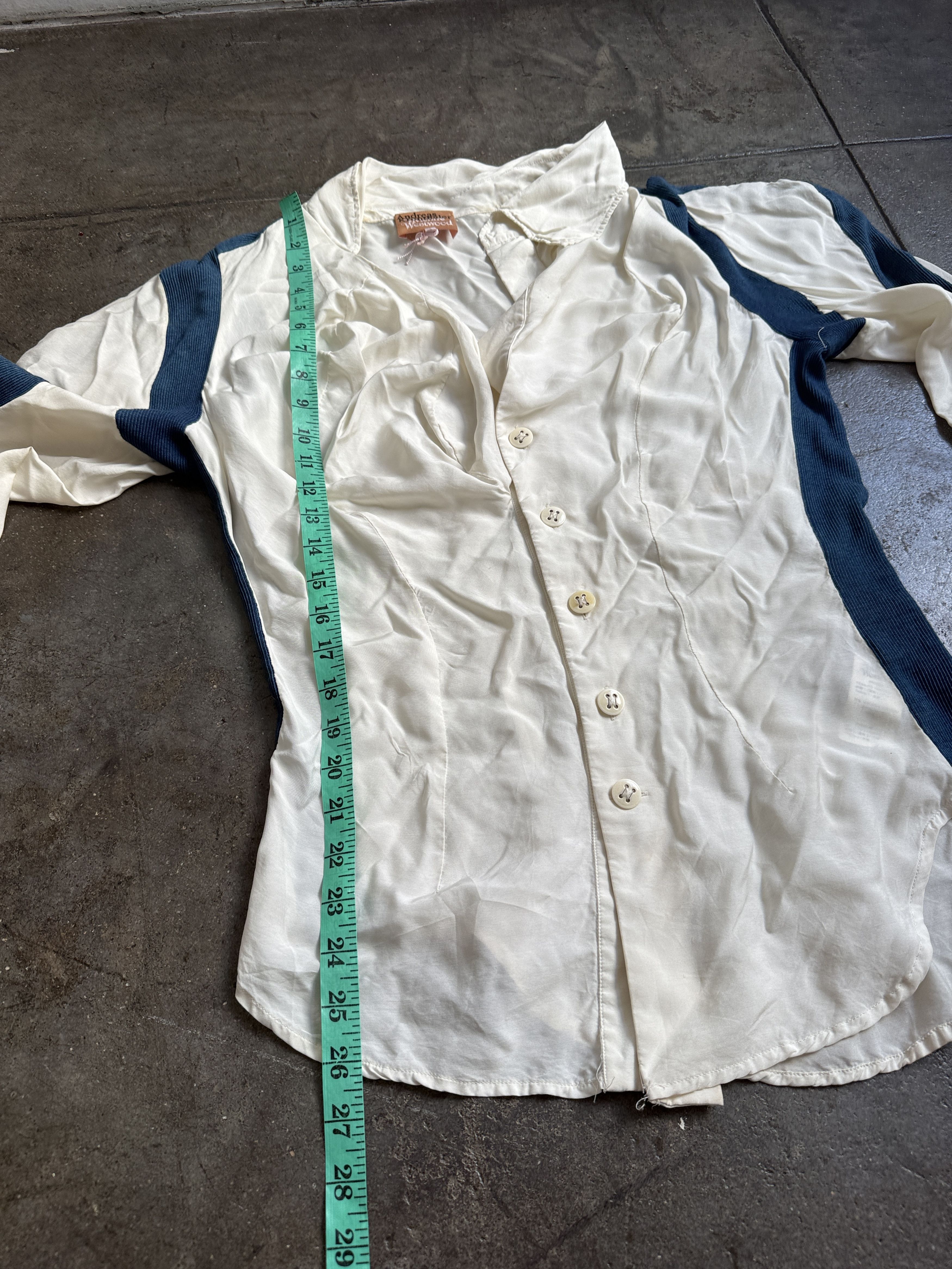 Vivienne Westwood 2016 Silk Blend Button Up Andreas Kronthaler Top Size M / US 6-8 / IT 42-44 - 7 Thumbnail