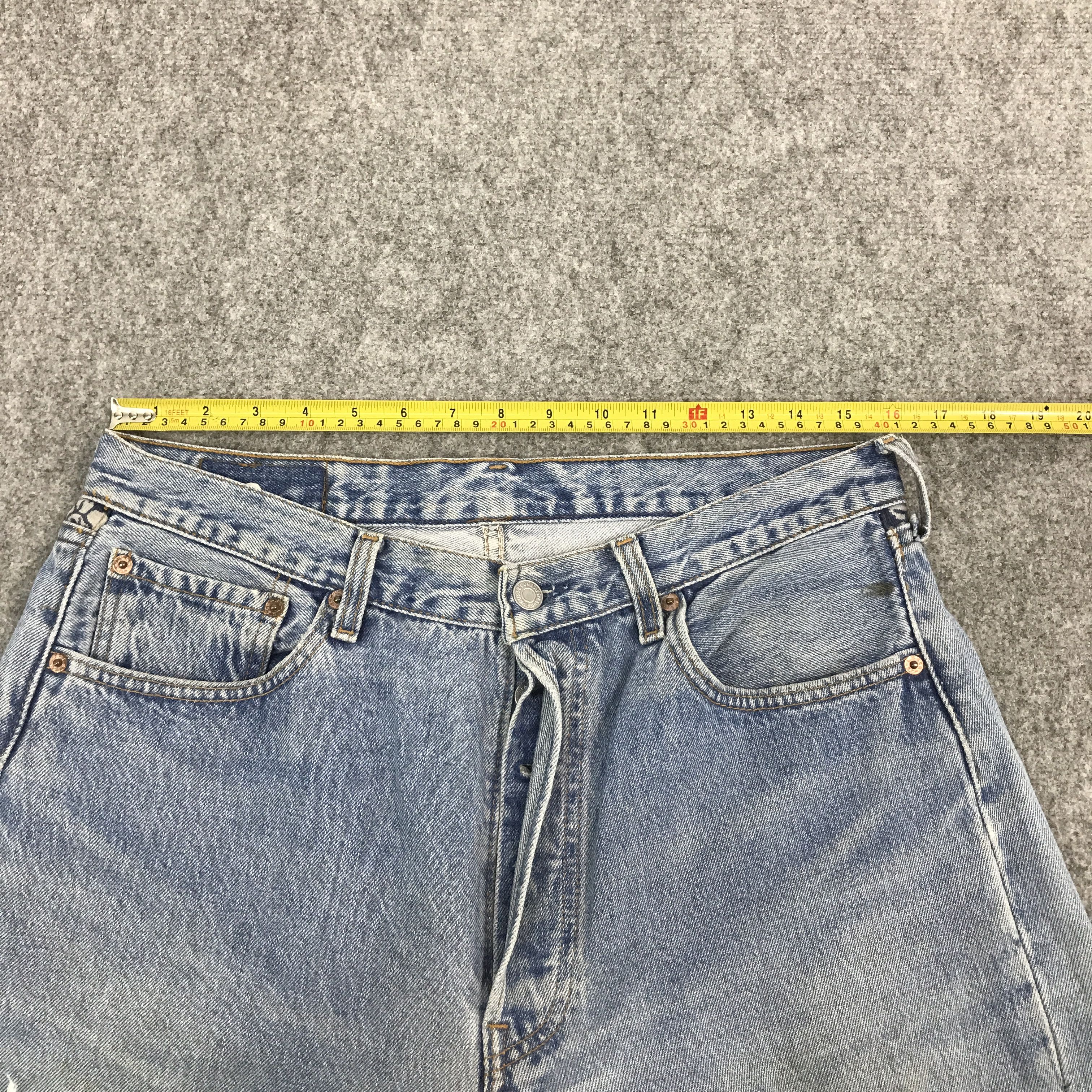 Levi's Vintage Clothing × Vintage LEVI'S 501 DISTRESSED PATCHWORK DENIM JEANS Size US 32 / EU 48 - 11 Thumbnail