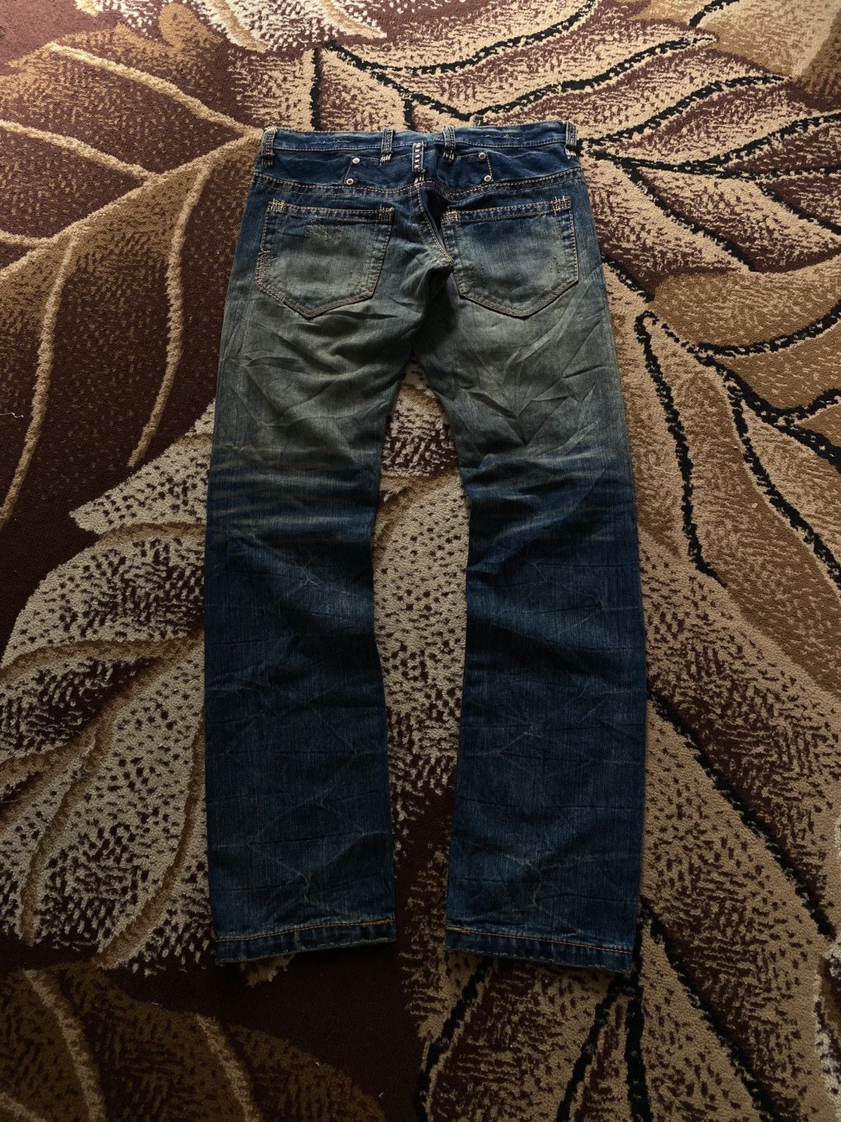If Six Was Nine Mudwash Distressed Japanese Denim Size US 31 - 2 Thumbnail