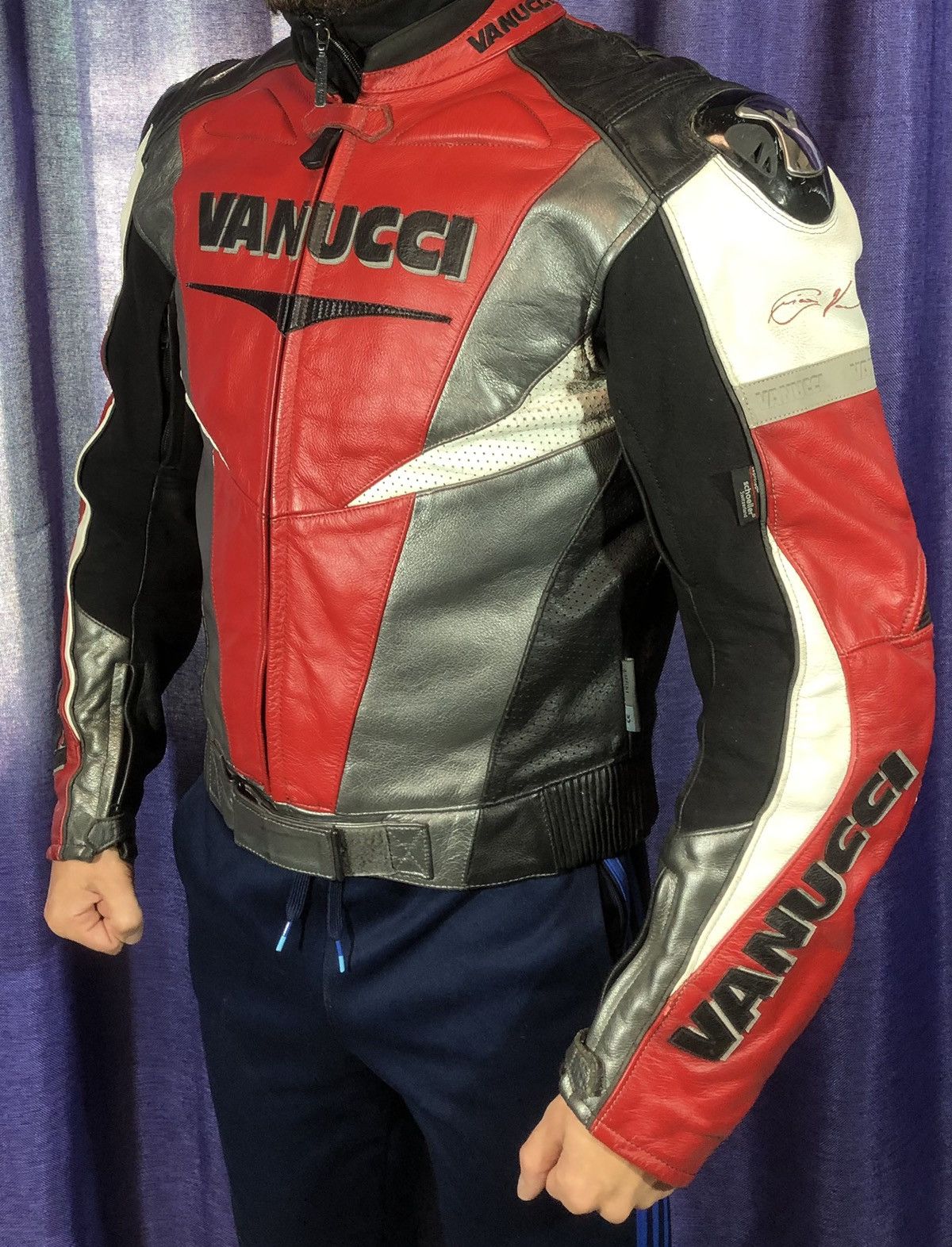 Dainese × Honda × Yamaha Vanucci Moto Motorcycle Leather Jacket Racing Size US M / EU 48-50 / 2 - 1 Thumbnail
