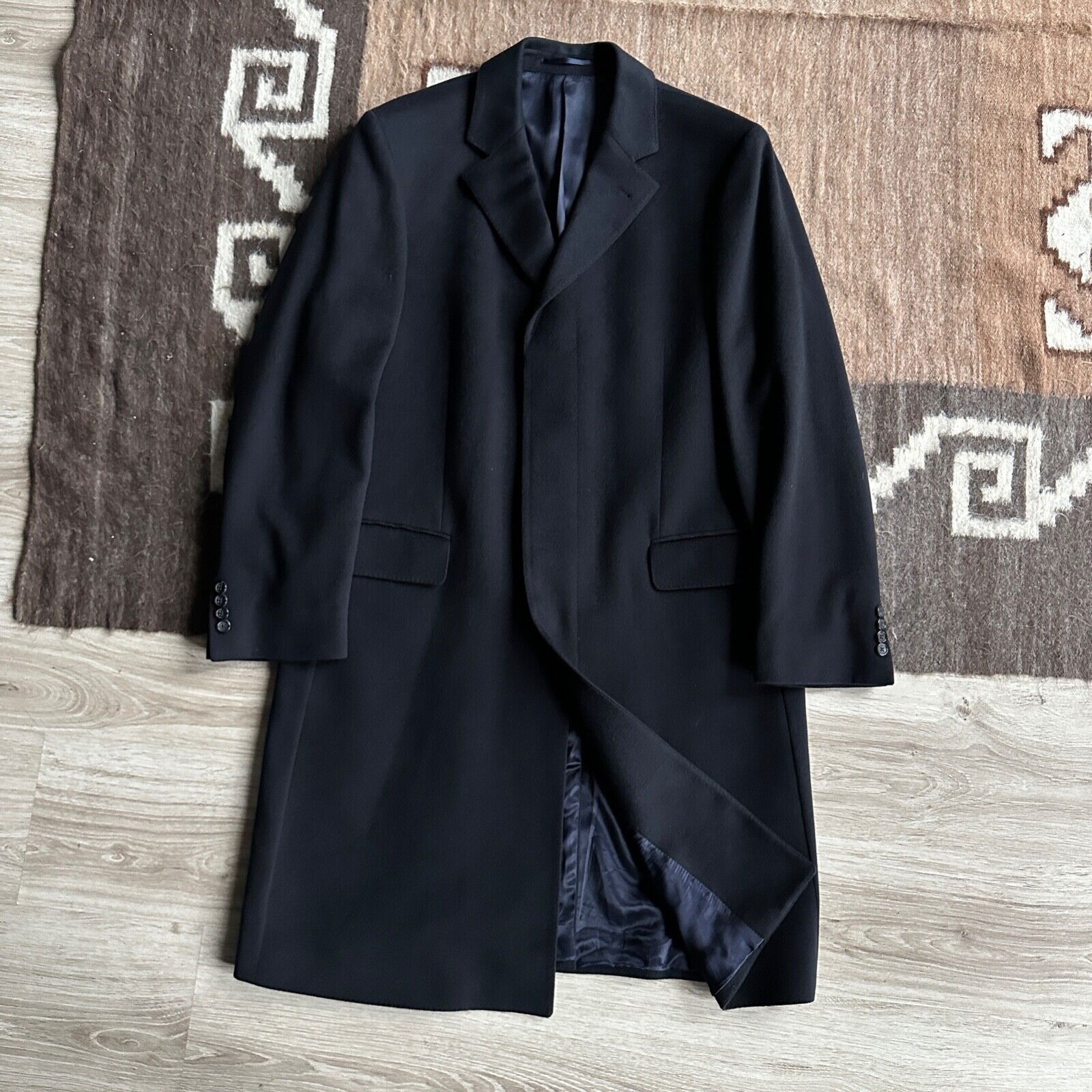 Vintage Eduard Dressler Cashmere Formal Casual Coat 8564AC Size US L / EU 52-54 / 3 - 3 Thumbnail