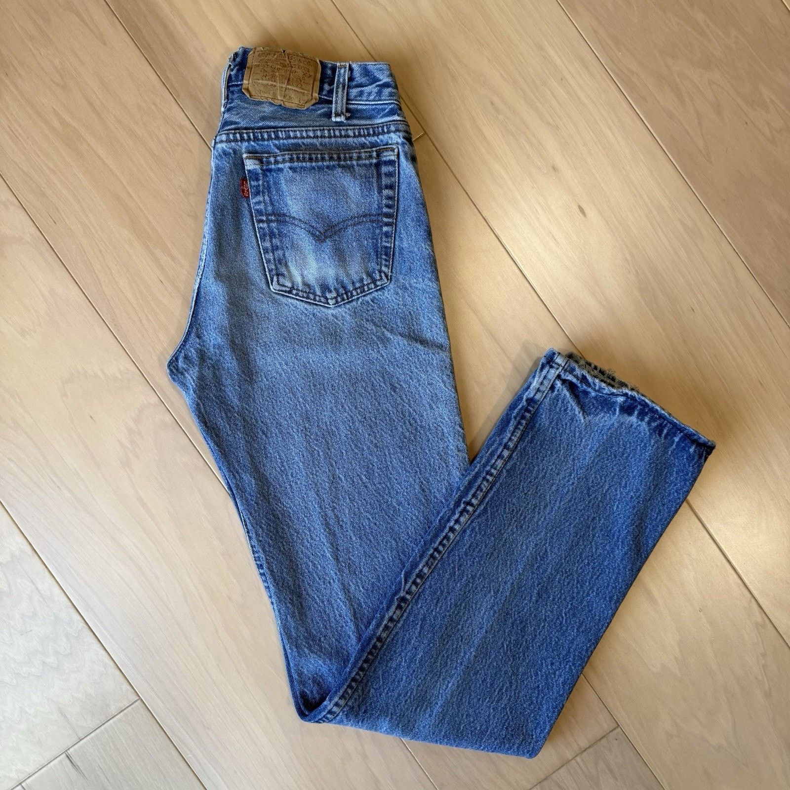 Levi's × Vintage Vintage Levis 701 Jeans 27 Blue 80s Denim Made in USA Size US 27 - 2 Thumbnail
