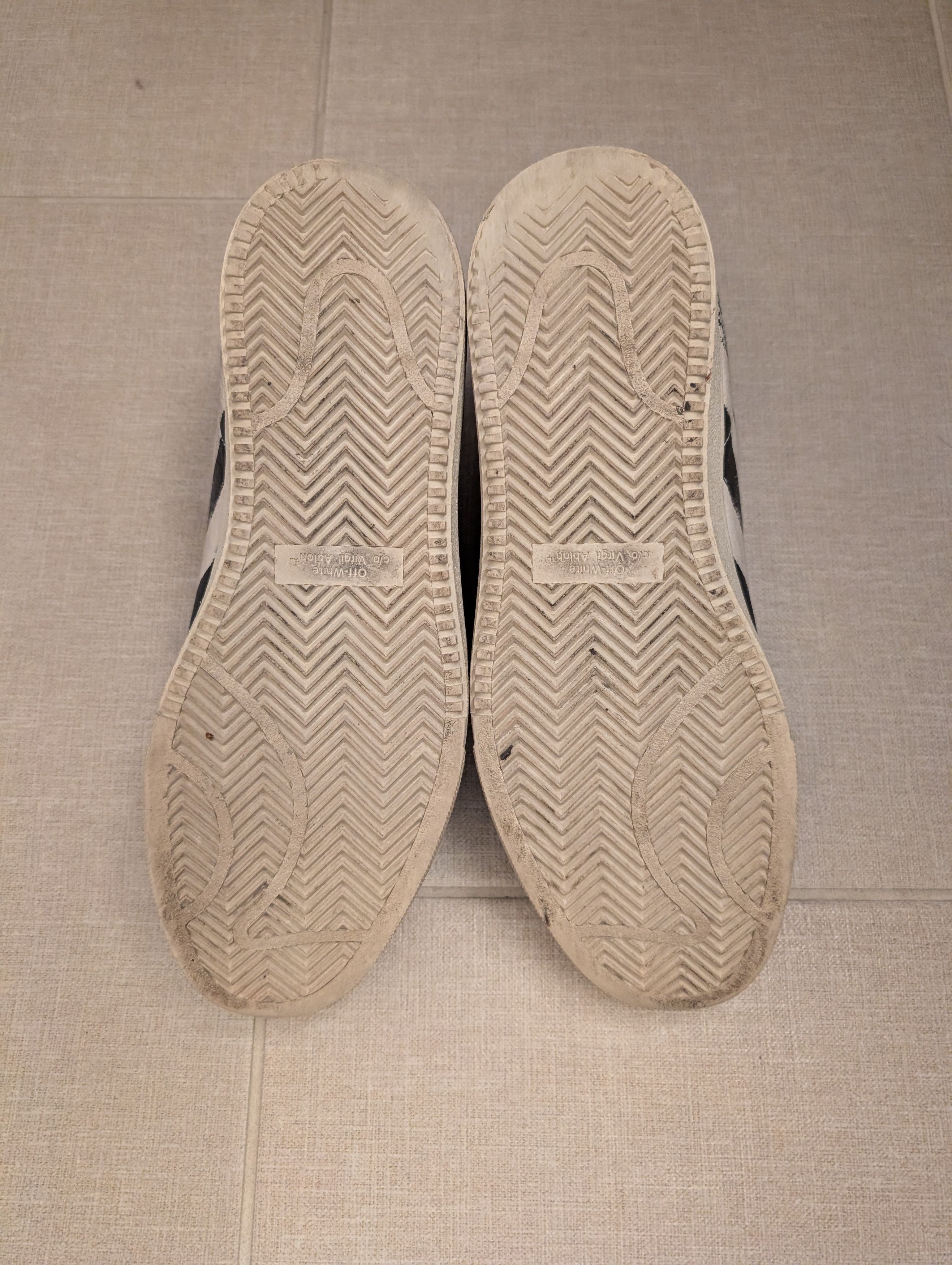 Off-White Virgil Era Off-White - USED Beige and Black Suede Sneakers Size US 6 / EU 39 - 6 Thumbnail