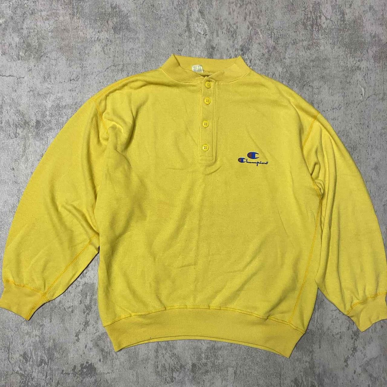 Champion Yellow Champion vintage 90s embroidered logo Size US M / EU 48-50 / 2 - 1 Thumbnail