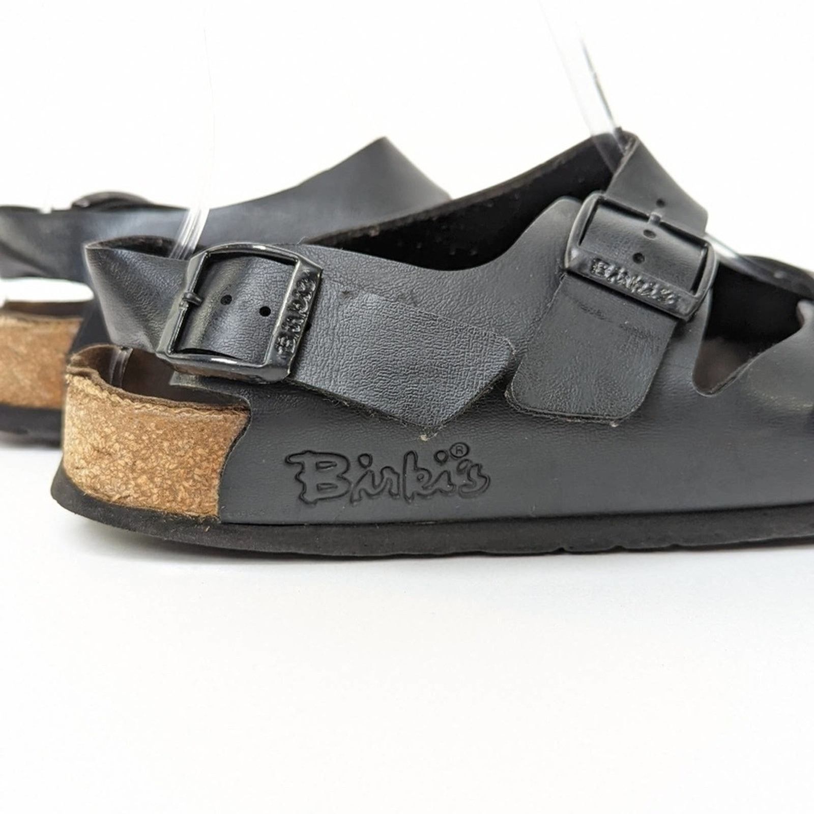 Birkenstock Birkenstock Black Leather Milano Sandals - 8 Size US 8 / IT 38 - 3 Thumbnail