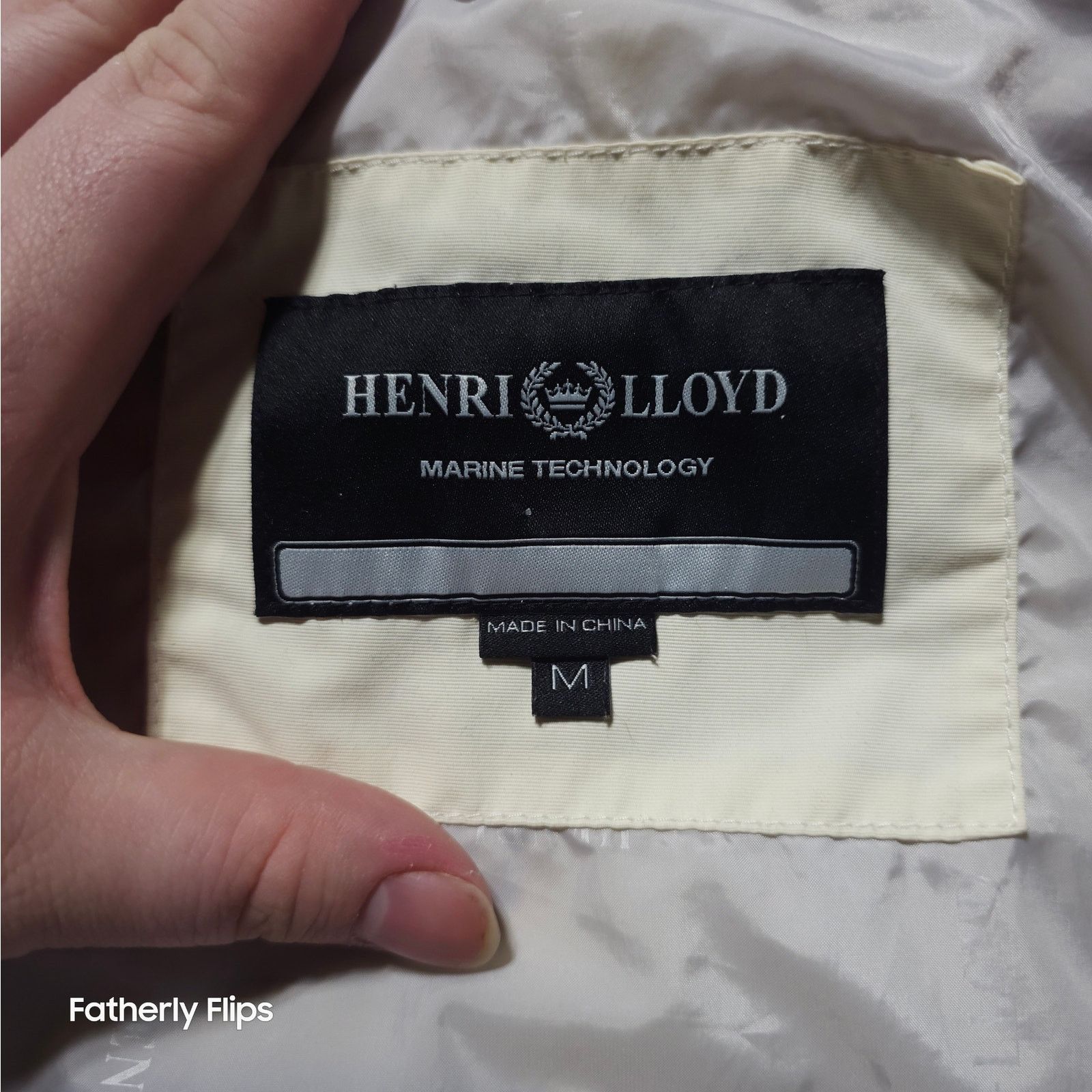Henri Lloyd Henri Lloyd Sailing Jacket Men's M Cream Navy Hooded Coat Size M / US 6-8 / IT 42-44 - 11 Thumbnail