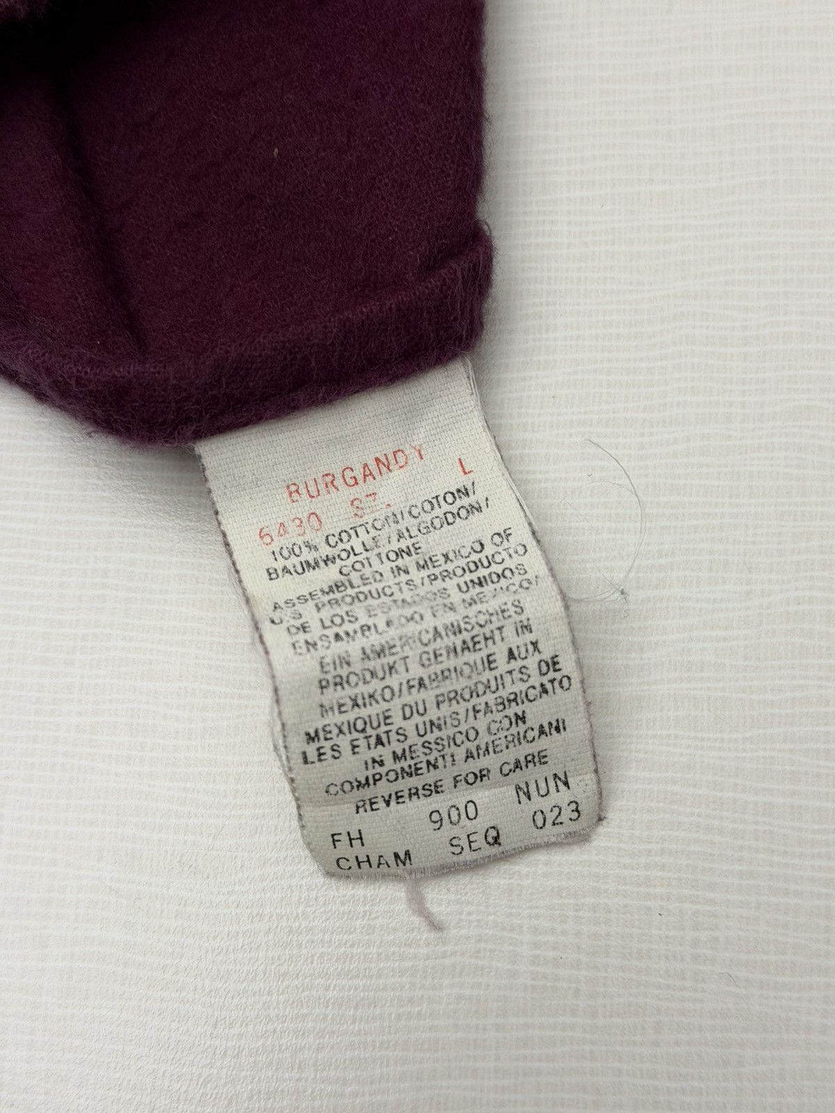 Woolrich Woolen Mills Vintage Woolrich Shirt Large Burgundy Chamois Flannel Size US L / EU 52-54 / 3 - 6 Thumbnail