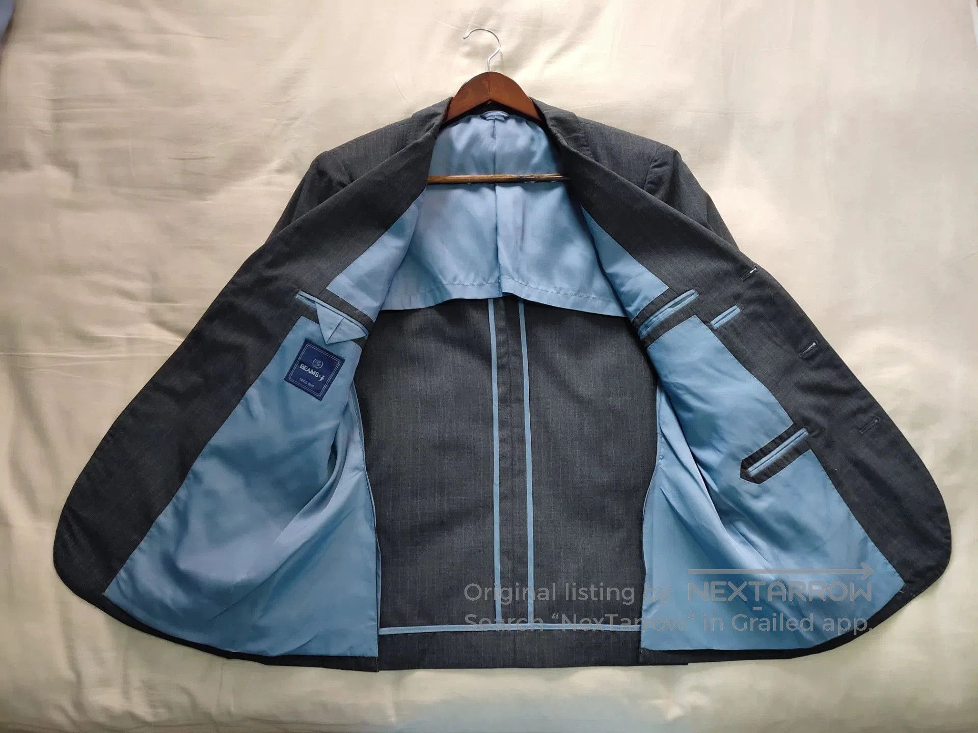 Ring Jacket Japanese Wool Suit Jacket with Stripes. Size US M / EU 48-50 / 2 - 9 Thumbnail
