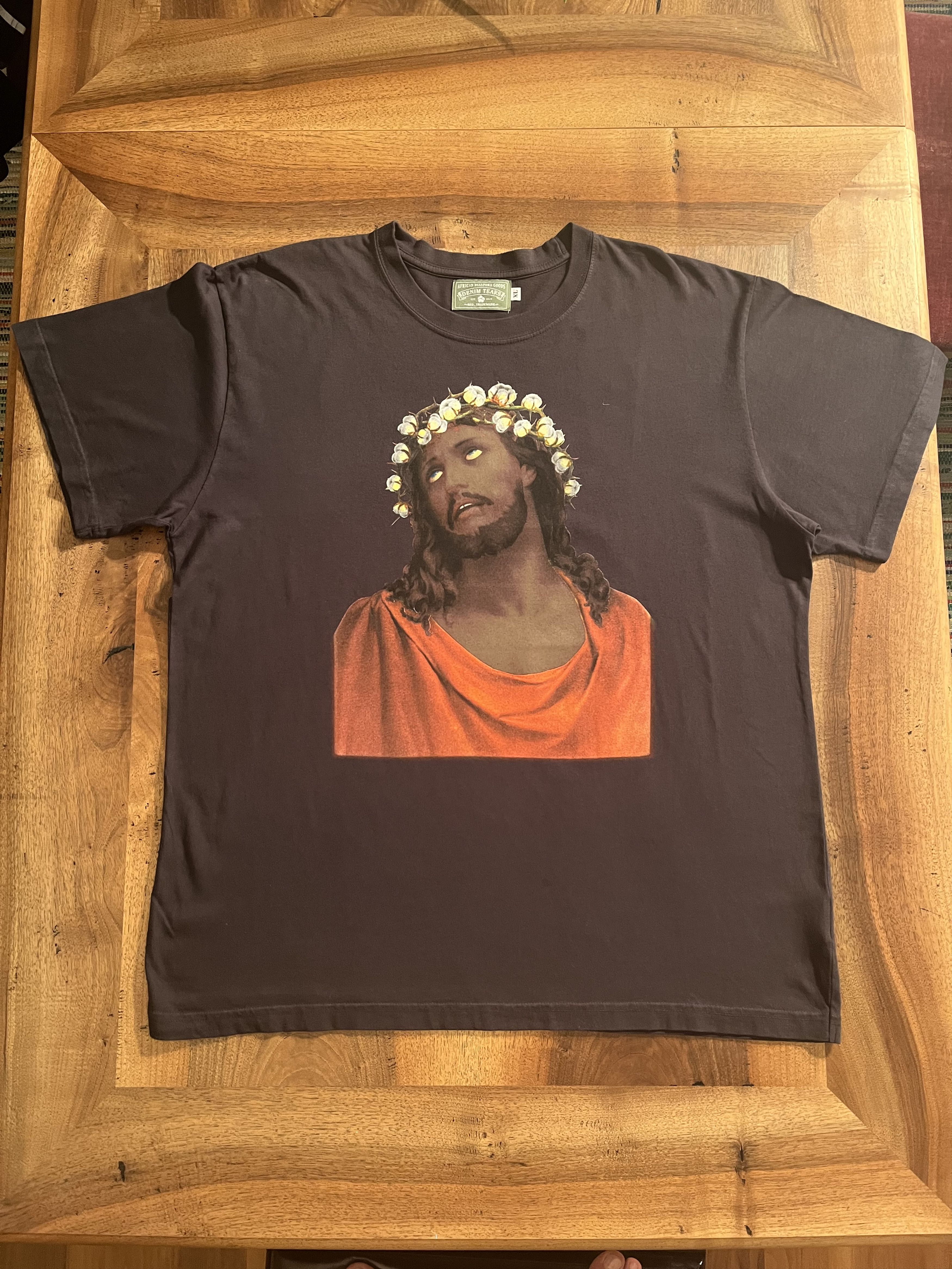 DENIM TEARS Black Jesus t-Shirt Size XL from Denim Tears Size US XL / EU 56 / 4 - 5 Thumbnail