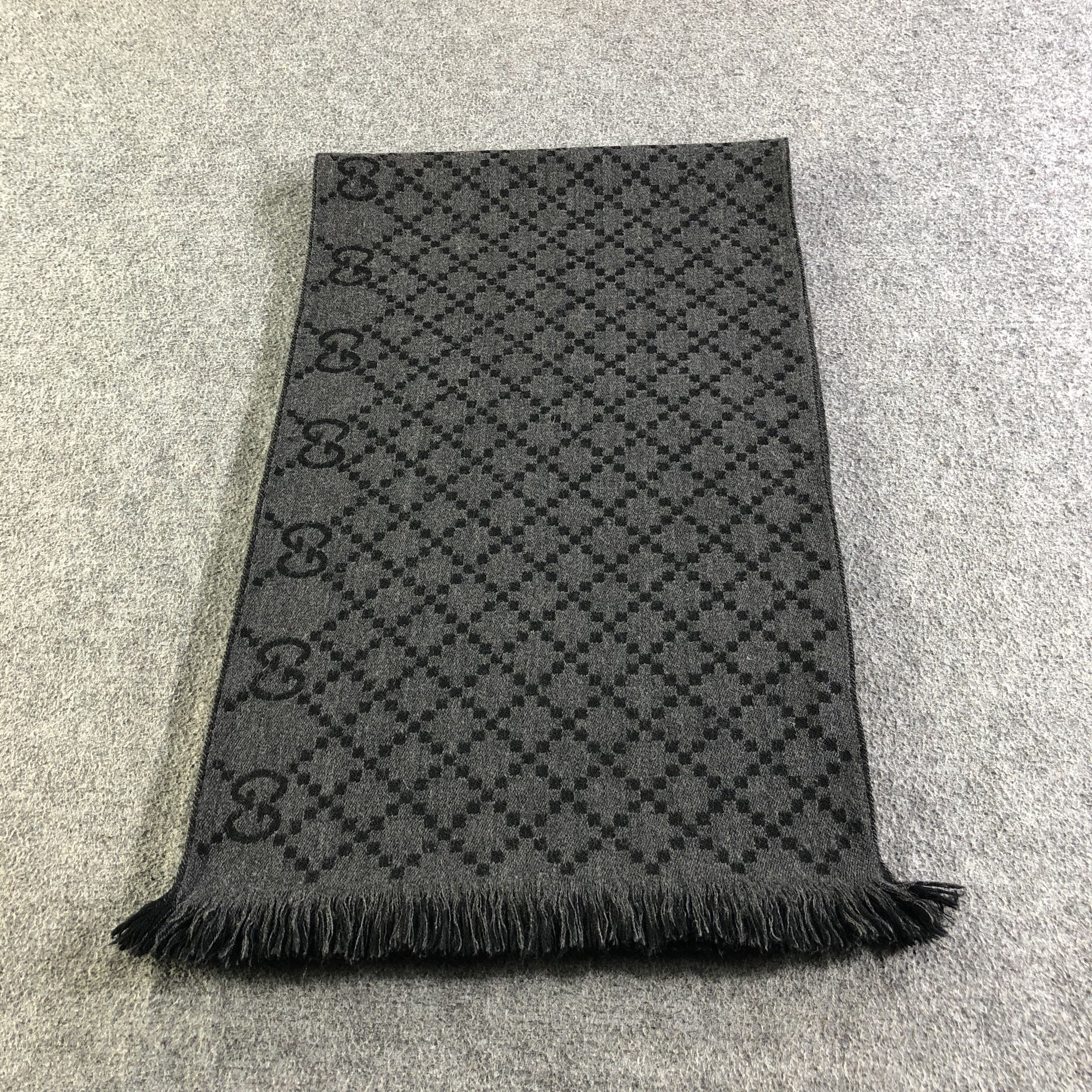 Gucci Gucci Monogram GG Wool/Silk Scarf Muffler Neckgear V2630 Size ONE SIZE - 3 Thumbnail