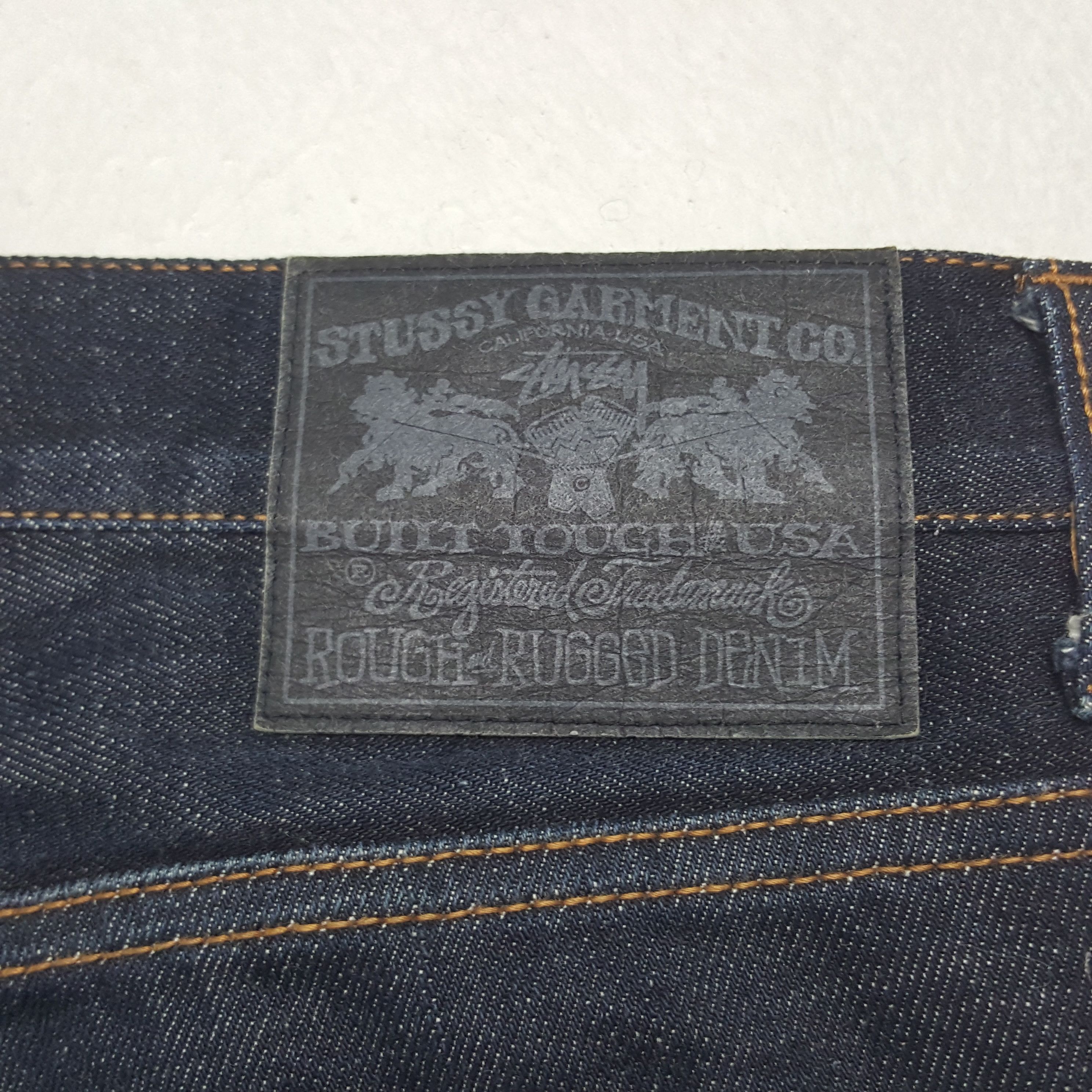 Stussy × Vintage Vintage Stussy USA Custom Art Logo Denim Jeans Size US 30 / EU 46 - 8 Thumbnail