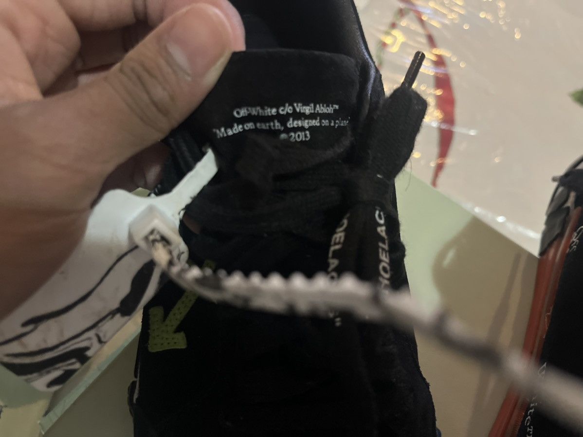 Off-White OFF-WHITE Vulc Low Black/Green SS21 Size US 10 / EU 43 - 11 Thumbnail