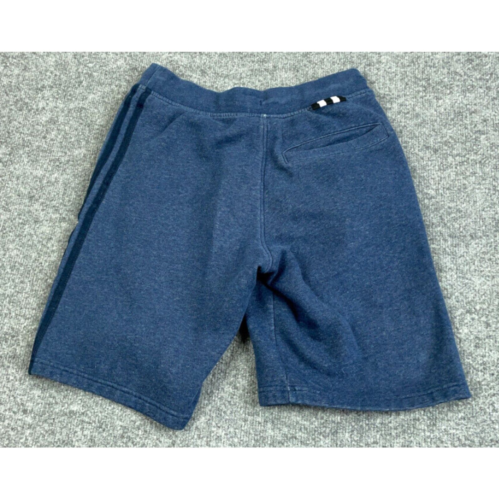 Nike adidas Blue Sweat Shorts Drawstring Inseam 9" Small Elastic Waist Pockets Adult Men Size US 29 - 2 Thumbnail