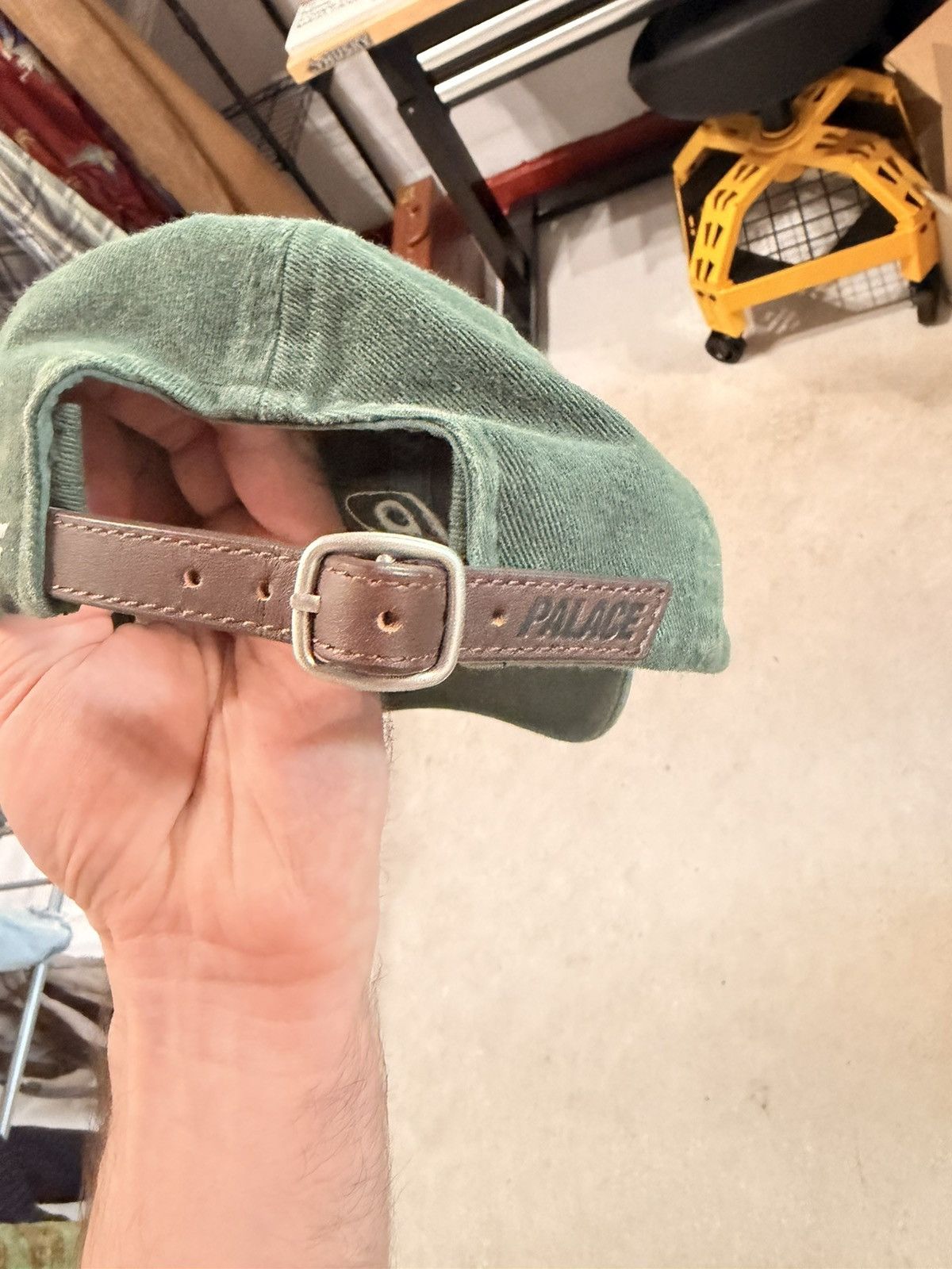 Palace Palace Washed Twill P 6-Panel Hat Dark Forest Green 🍃 Size ONE SIZE - 5 Thumbnail