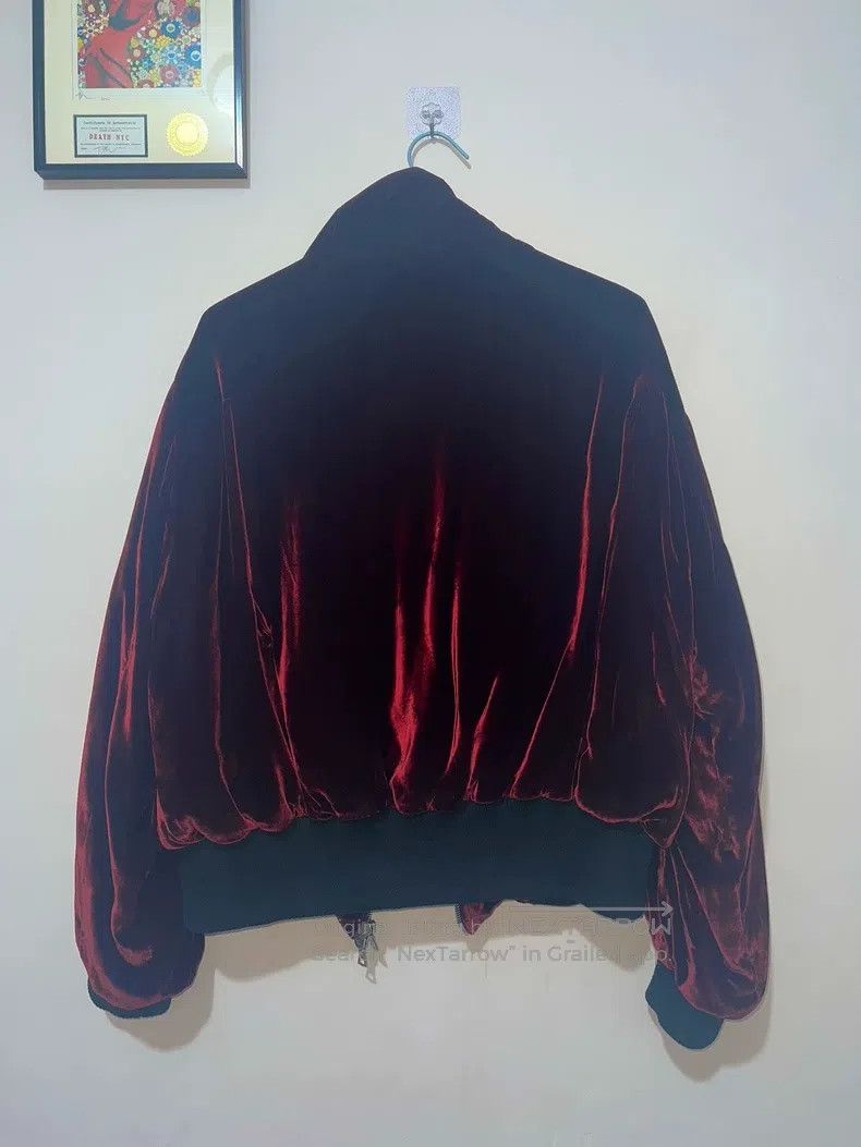 Amiri Amiri Red velvet high-neck zipper jacket Size US S / EU 44-46 / 1 - 2 Thumbnail
