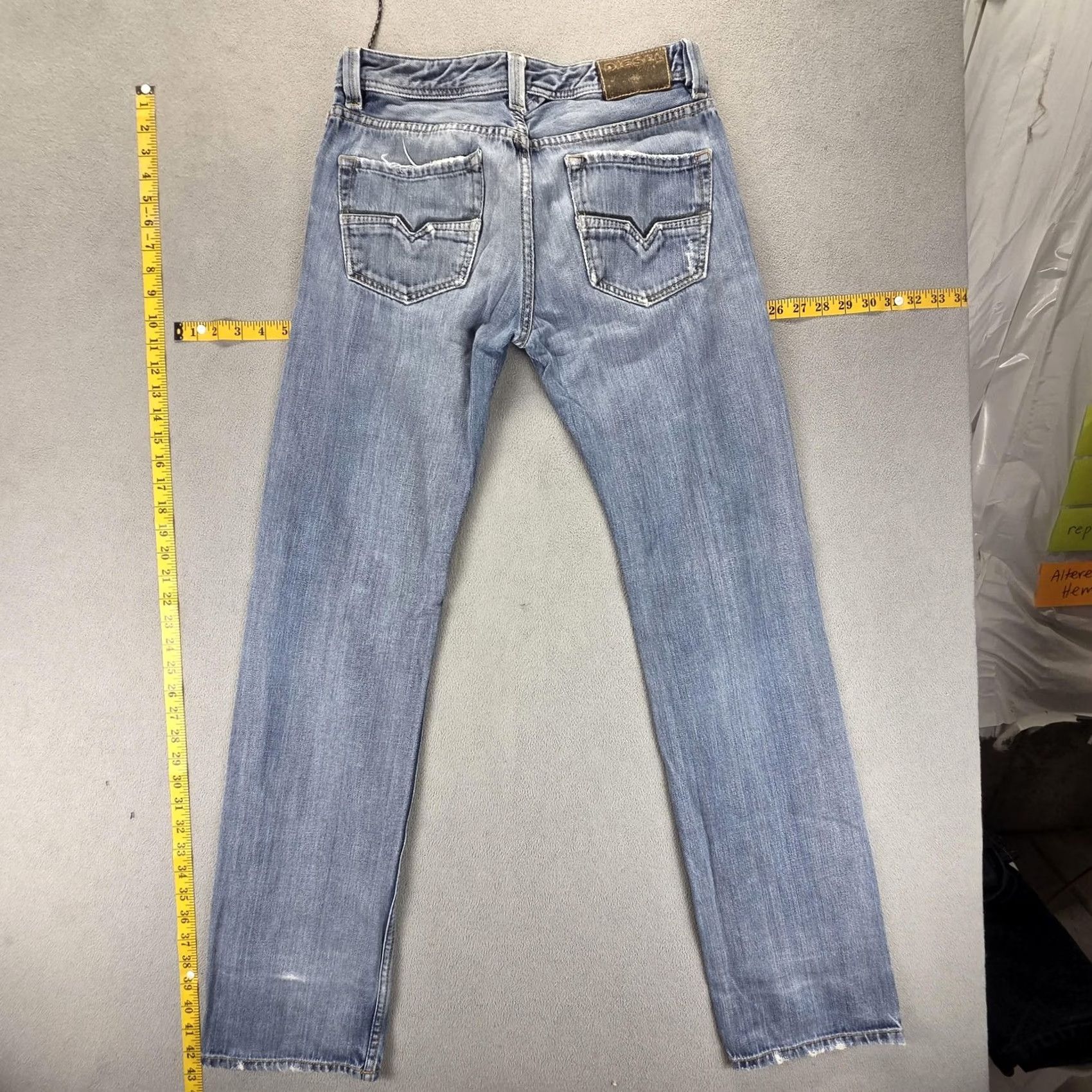 Diesel Diesel Larkee Regular Jeans - Mens 29x34 Blue Light Wash Size US 29 - 2 Thumbnail