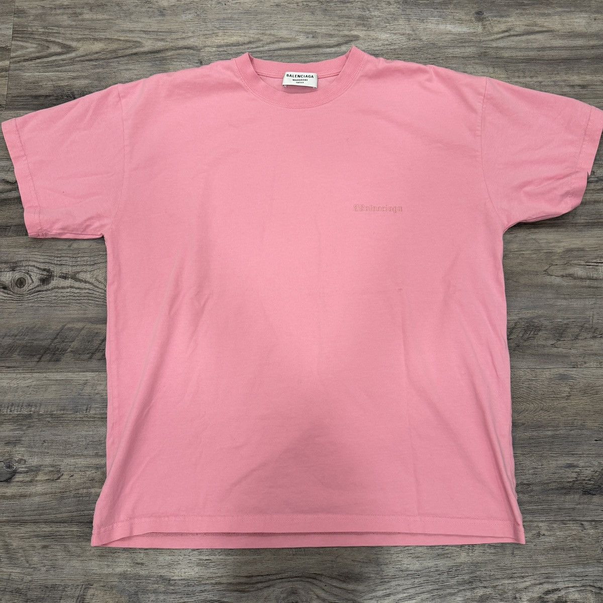 Balenciaga Balenciaga Balenciaga Pink Double B Embroidered Short Sleeve Size US M / EU 48-50 / 2 - 1 Thumbnail