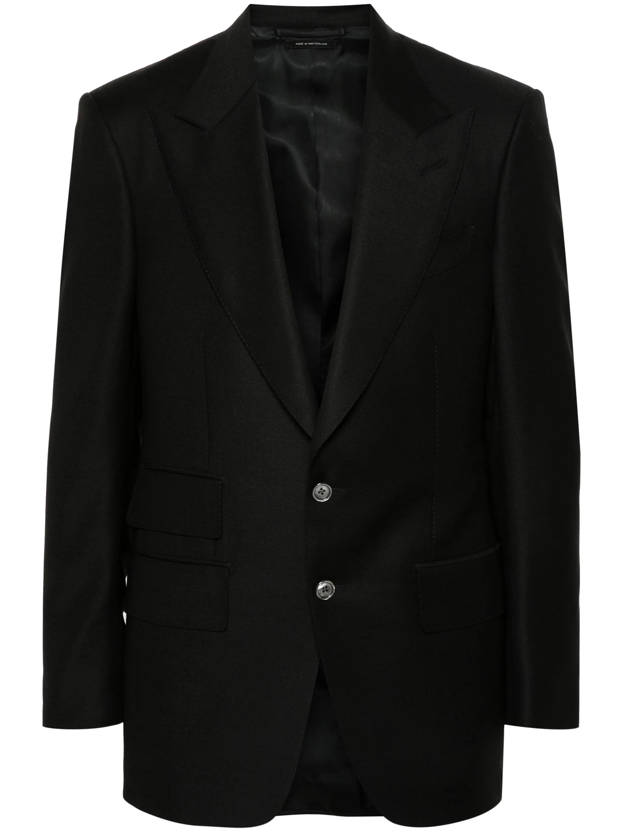 Tom Ford o1s22i1n0125 Atticus Single-Breasted Jacket in Black Size US M / EU 48-50 / 2 - 1 Thumbnail