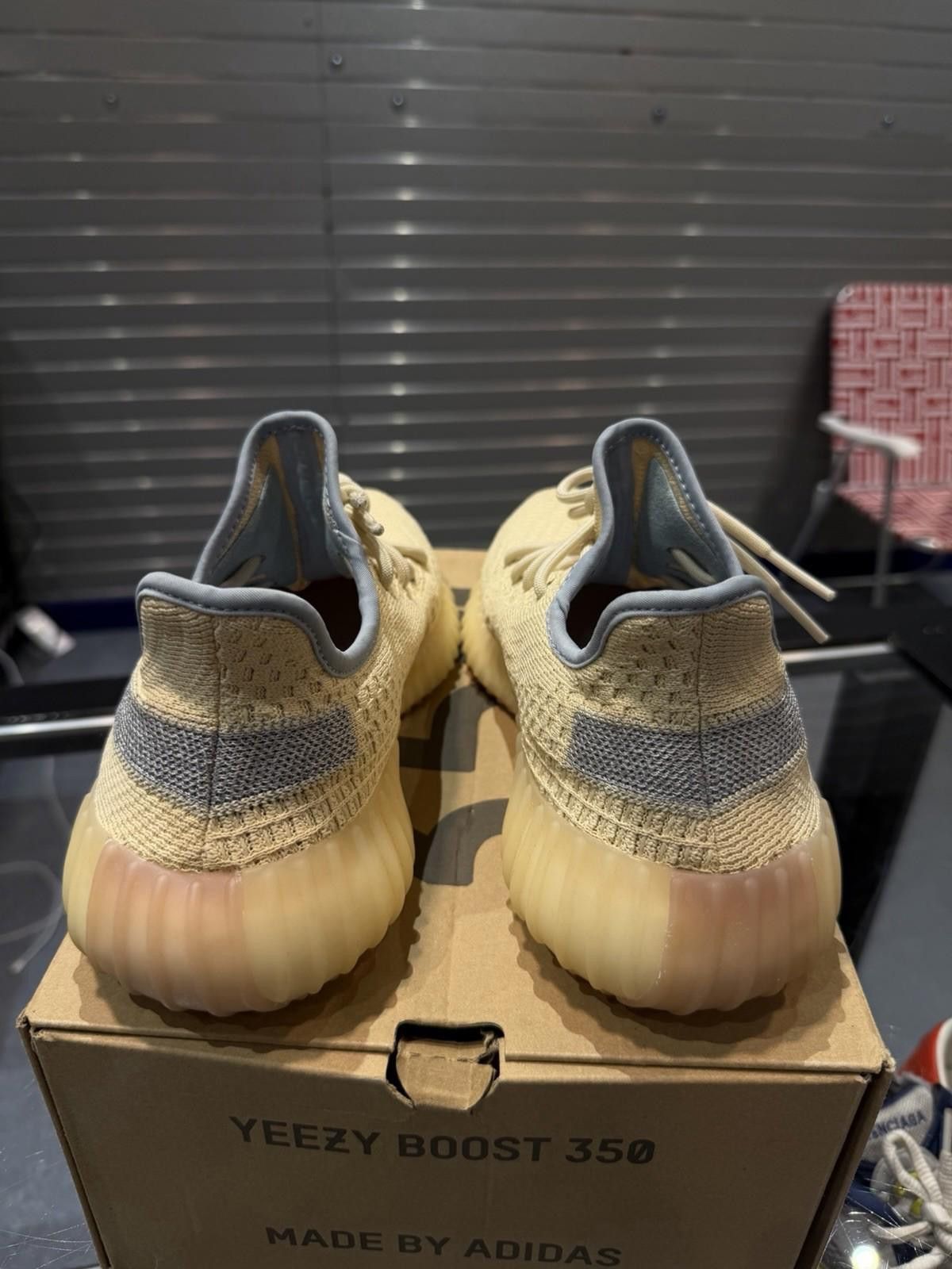 Adidas Size 8.5 - Adidas Yeezy Boost 350 V2 Linen Sneakers FY5158 Size US 8.5 / EU 41-42 - 10 Thumbnail