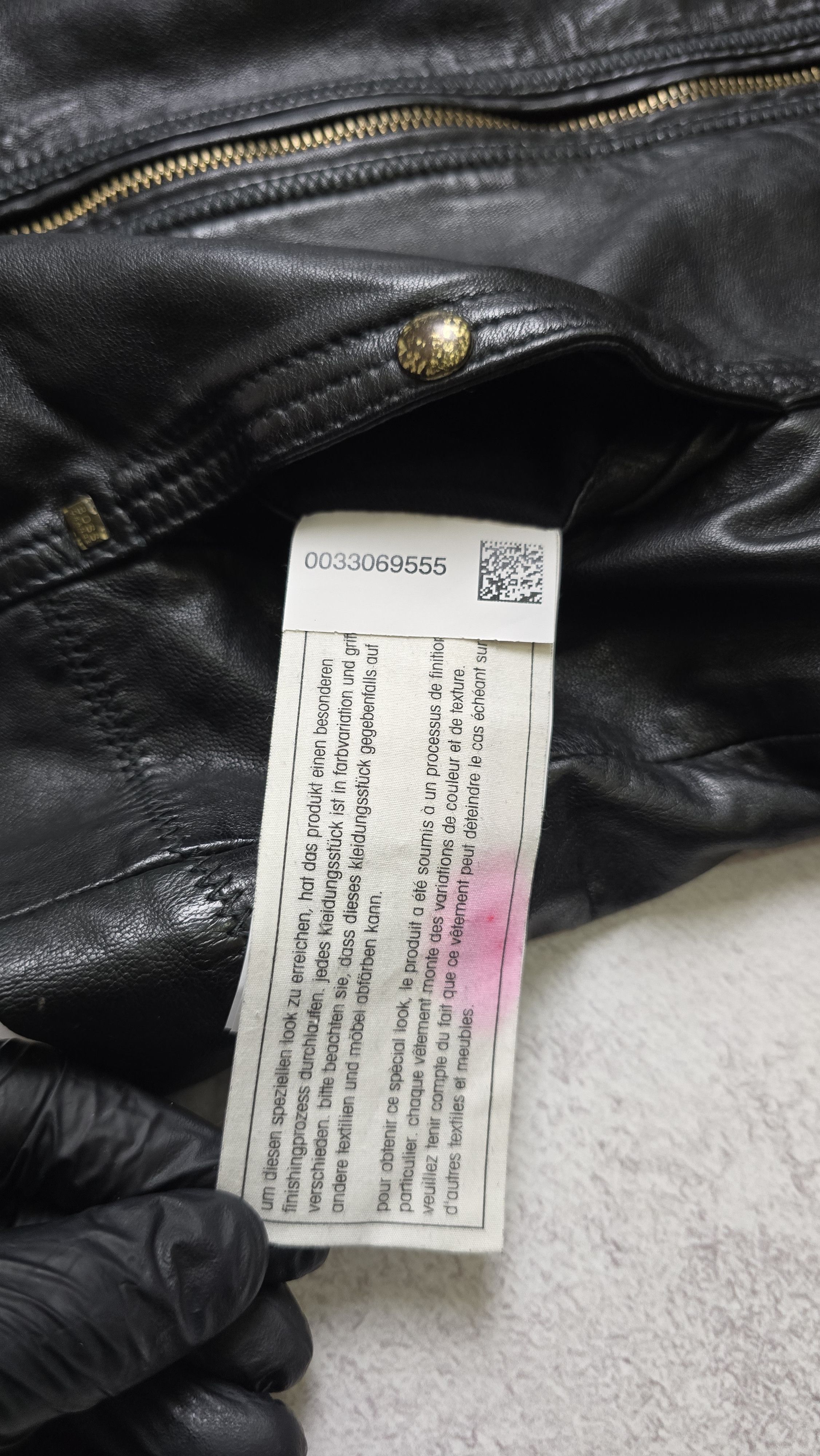 Hugo Boss Hugo Boss Orange Jonassa Black Leather Biker Jacket Size XS / US 0-2 / IT 36-38 - 20 Thumbnail