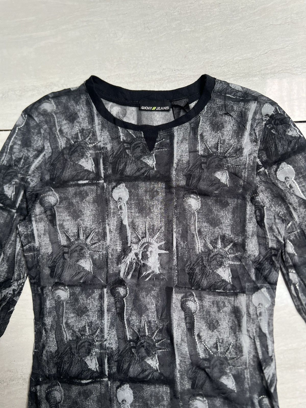 DKNY DKNY Jeans Mesh T-shirt Size US XS / EU 42 / 0 - 3 Thumbnail