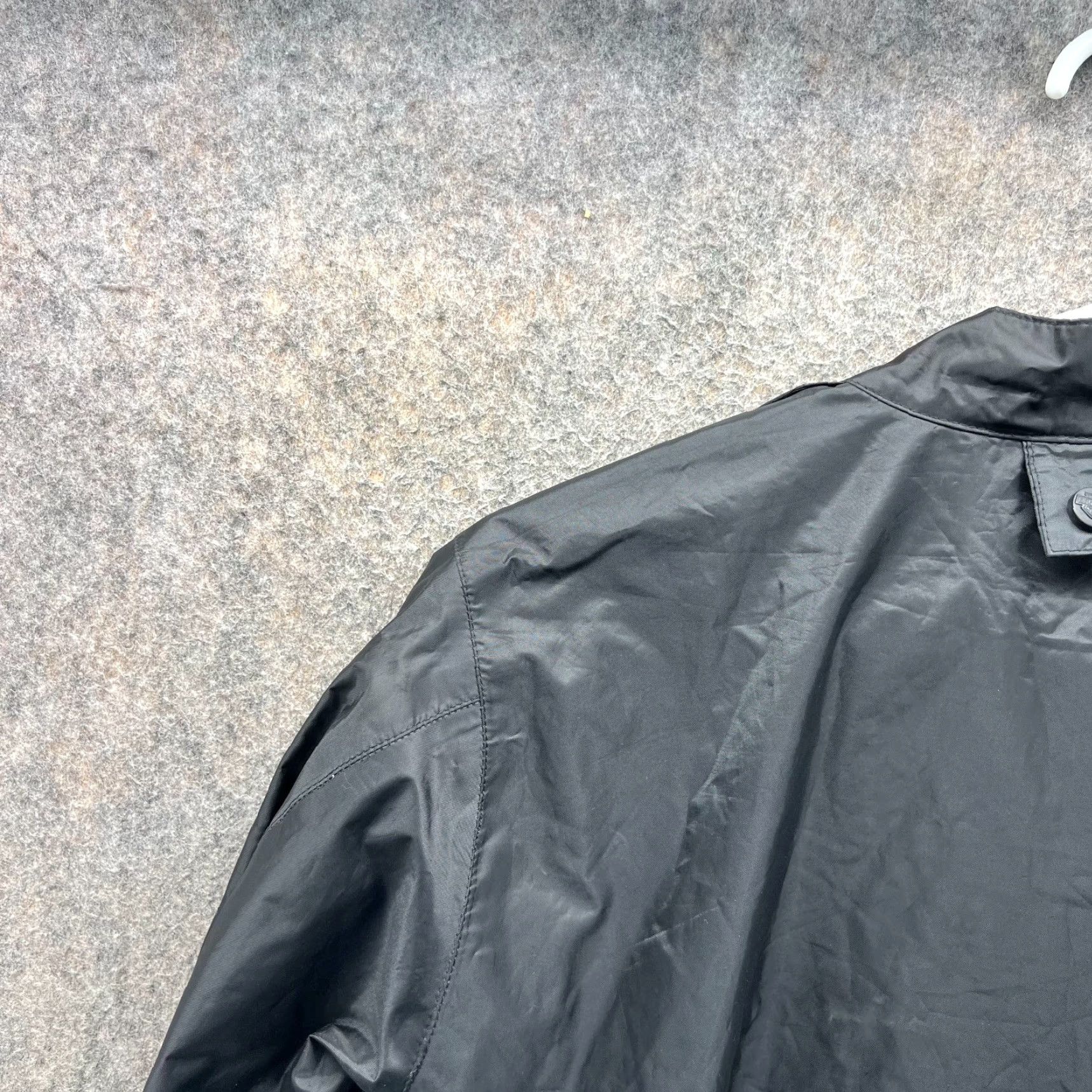 Harley Davidson VTG Harley-Davidson Jacket Women Medium Black Nylon Windbreaker American Biker Long Sleeve Motorcycle Size M / US 6-8 / IT 42-44 - 3 Thumbnail