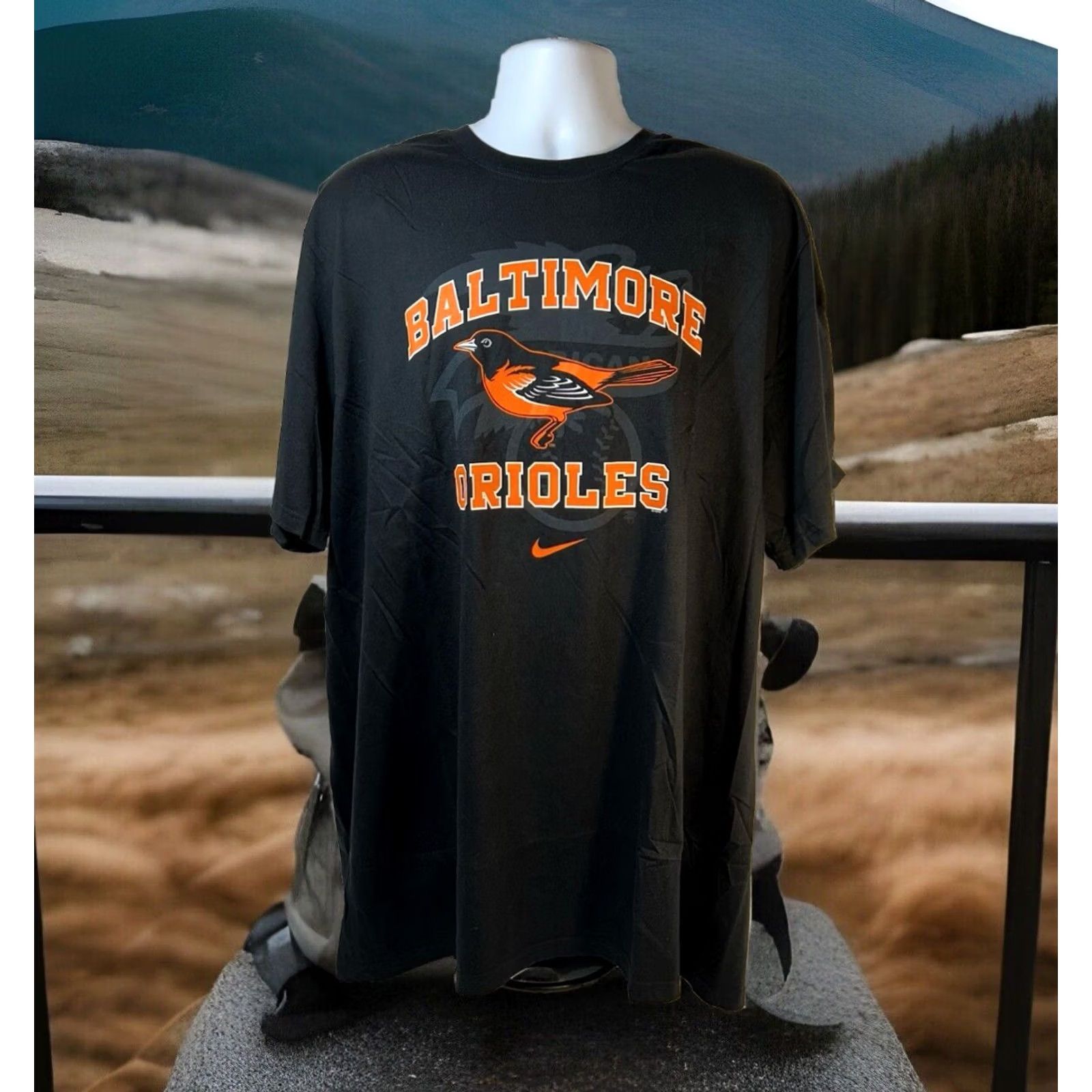 Nike VINTAGE Baltimore Orioles Nike Shirt Men 3XL Black Short Sleeve NWT Dead Stock Size US XXL / EU 58 / 5 - 5 Thumbnail