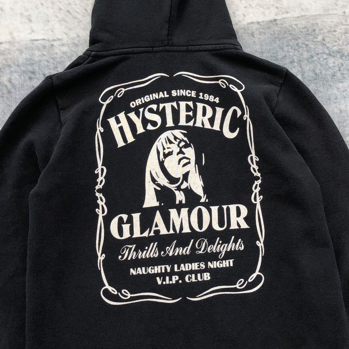 Hysteric Glamour Hysteric Glamour black hoodie the "Thrills And Delights" Size S / US 4 / IT 40 - 4 Thumbnail