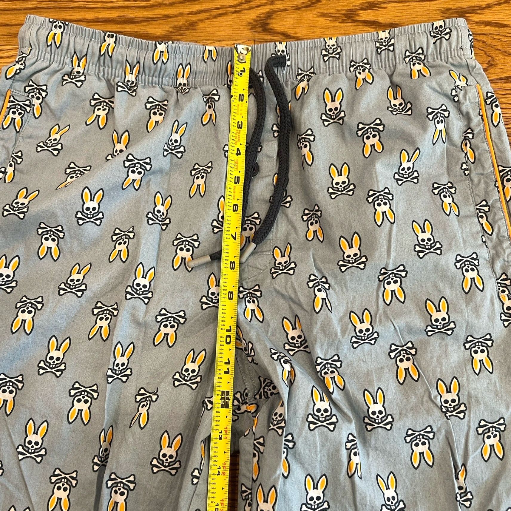Psycho Bunny VINTAGE Psycho Bunny Jogger Pants Men Medium Blue Lounge Wear All Over Print Casual Travel Size US 31 - 4 Thumbnail
