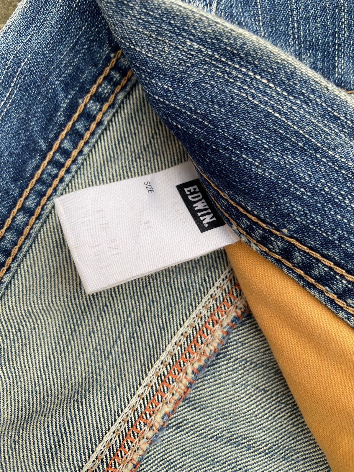 Edwin × Japanese Brand × Vintage Vintage Selvedge Distressed Edwin Denim Jeans. #D8 Size US 32 / EU 48 - 9 Thumbnail