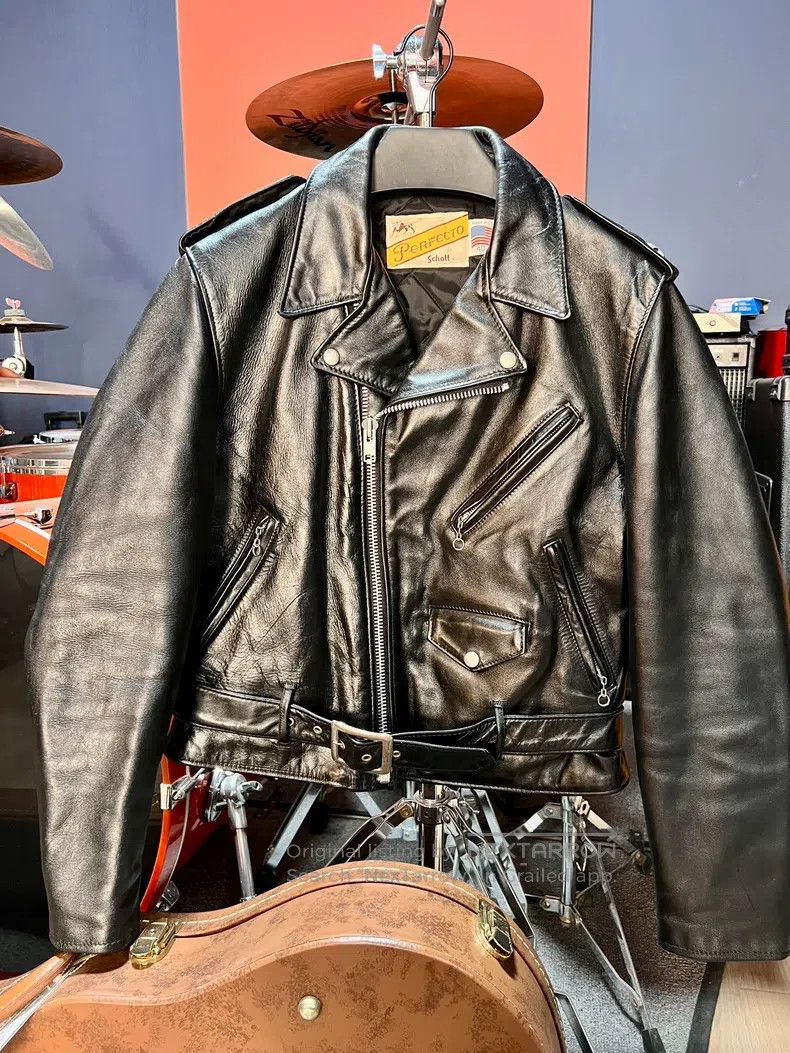 Schott Schott Leather coat Size US XXS / EU 40 - 1 Thumbnail
