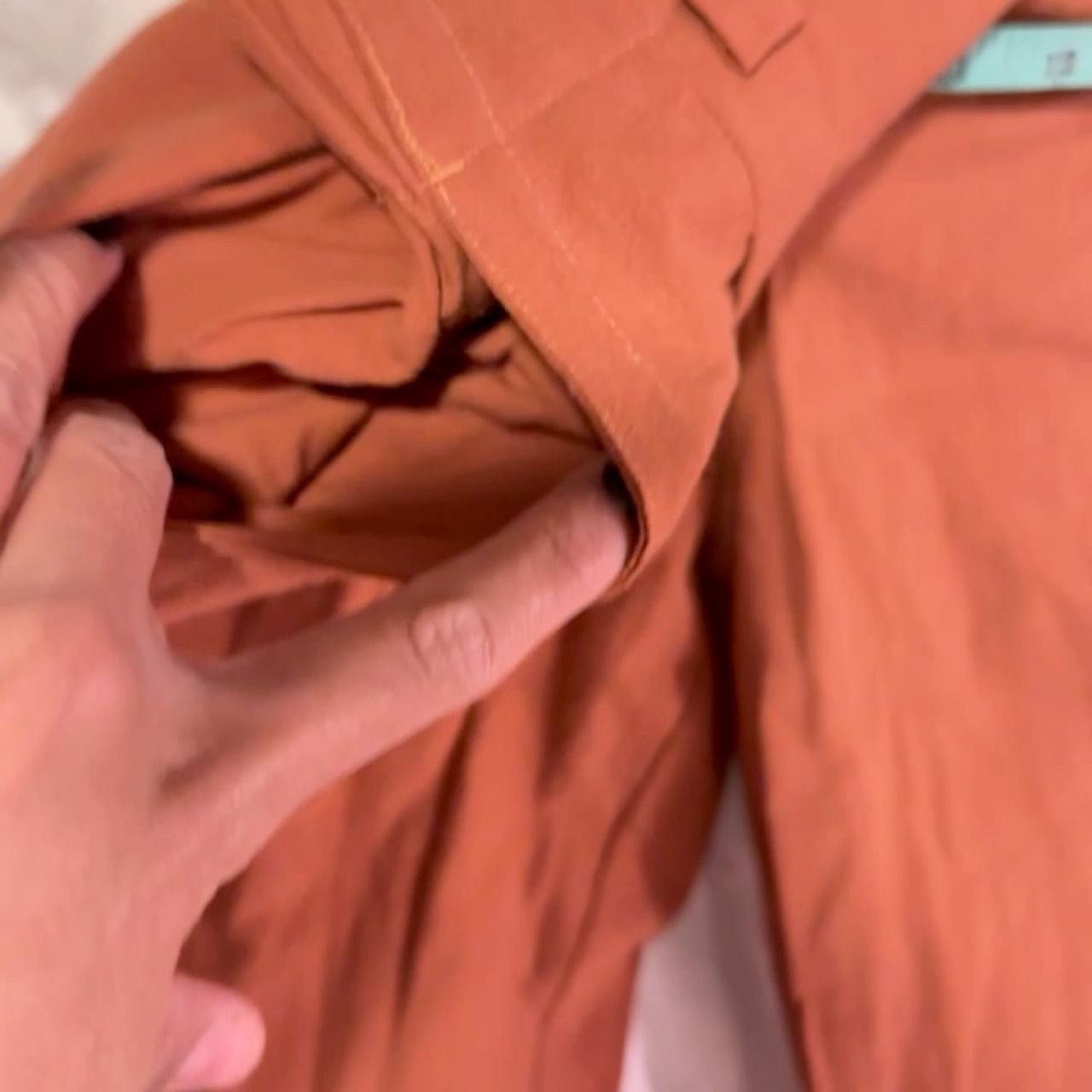 Other Halara Burnt Orange NWT Size S Wide-leg Linen Pants Size 27" / US 4 / IT 40 - 9 Thumbnail