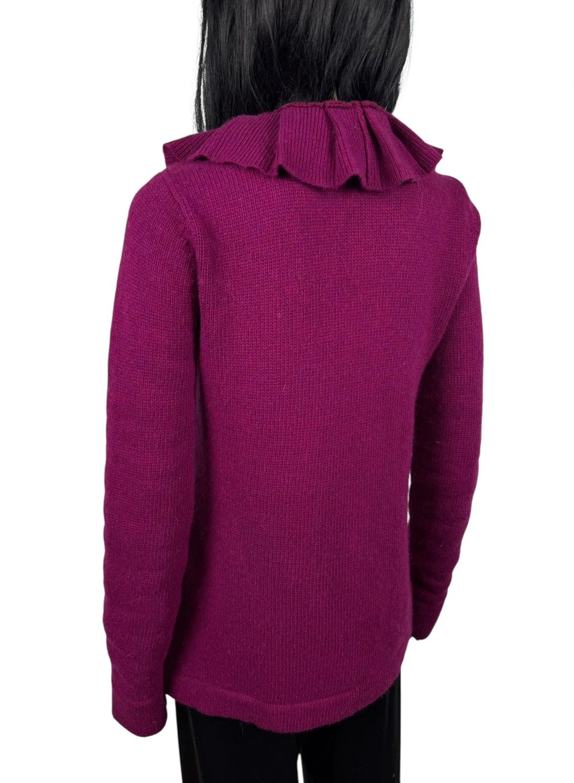 Emporio Armani Emporio Armani Ruffle Cardigan Wool Viscose size 46 Size L / US 10 / IT 46 - 6 Thumbnail