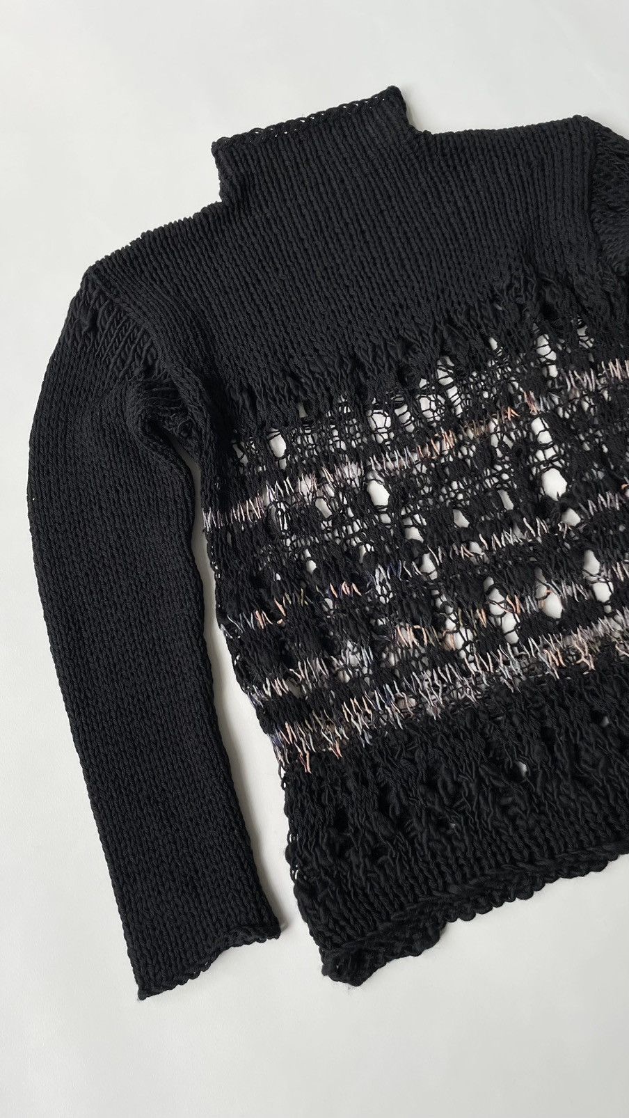 Dries Van Noten Candy Cobweb Knit Punk Sweater Size S / US 4 / IT 40 - 6 Thumbnail